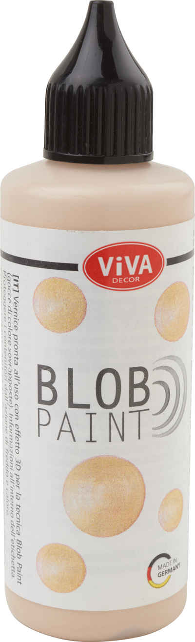 Viva Decor Bastelfarbe Blob Paint, Metallic/Glitter, 90 ml