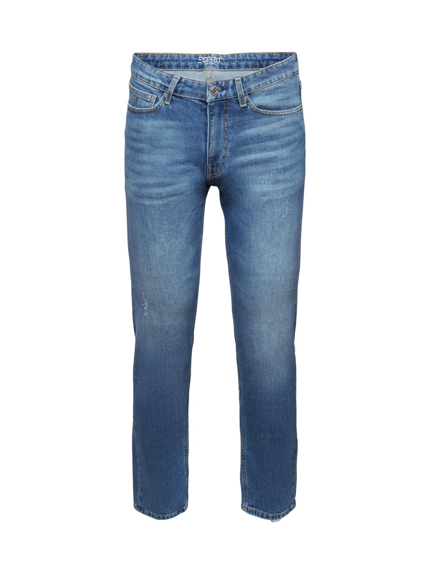 Esprit Loose-fit-Jeans Schmale Jeans Bundhöhe mit mittlerer