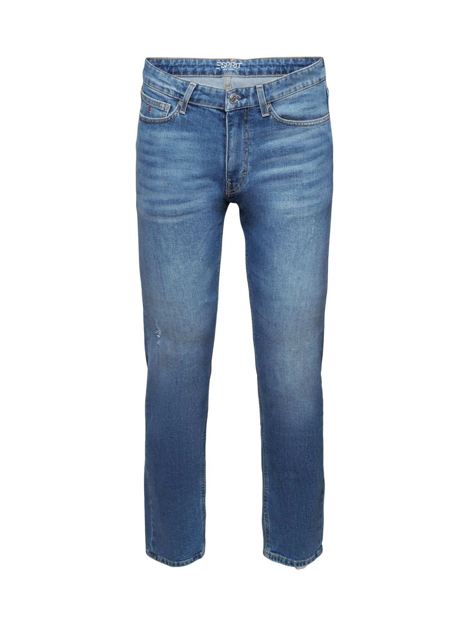 Esprit Loose-fit-Jeans Schmale Jeans mit mittlerer Bundhöhe