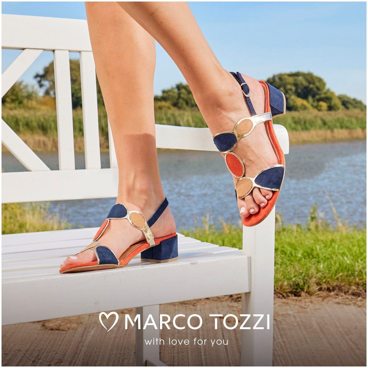 MARCO TOZZI Sandalette, Blockabsatz, Sommerschuh, Riemchensandale günstig online kaufen
