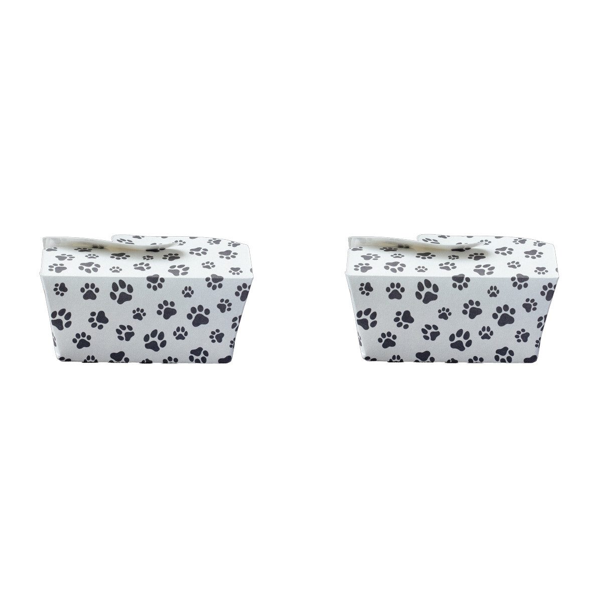 Demmler Backform Backtruhe 2er Set - Leckerlibox mit Pfotenmuster - 2x 6 Stück, Für Kekse, Muffins oder kleine Leckerlis - Made in Germany