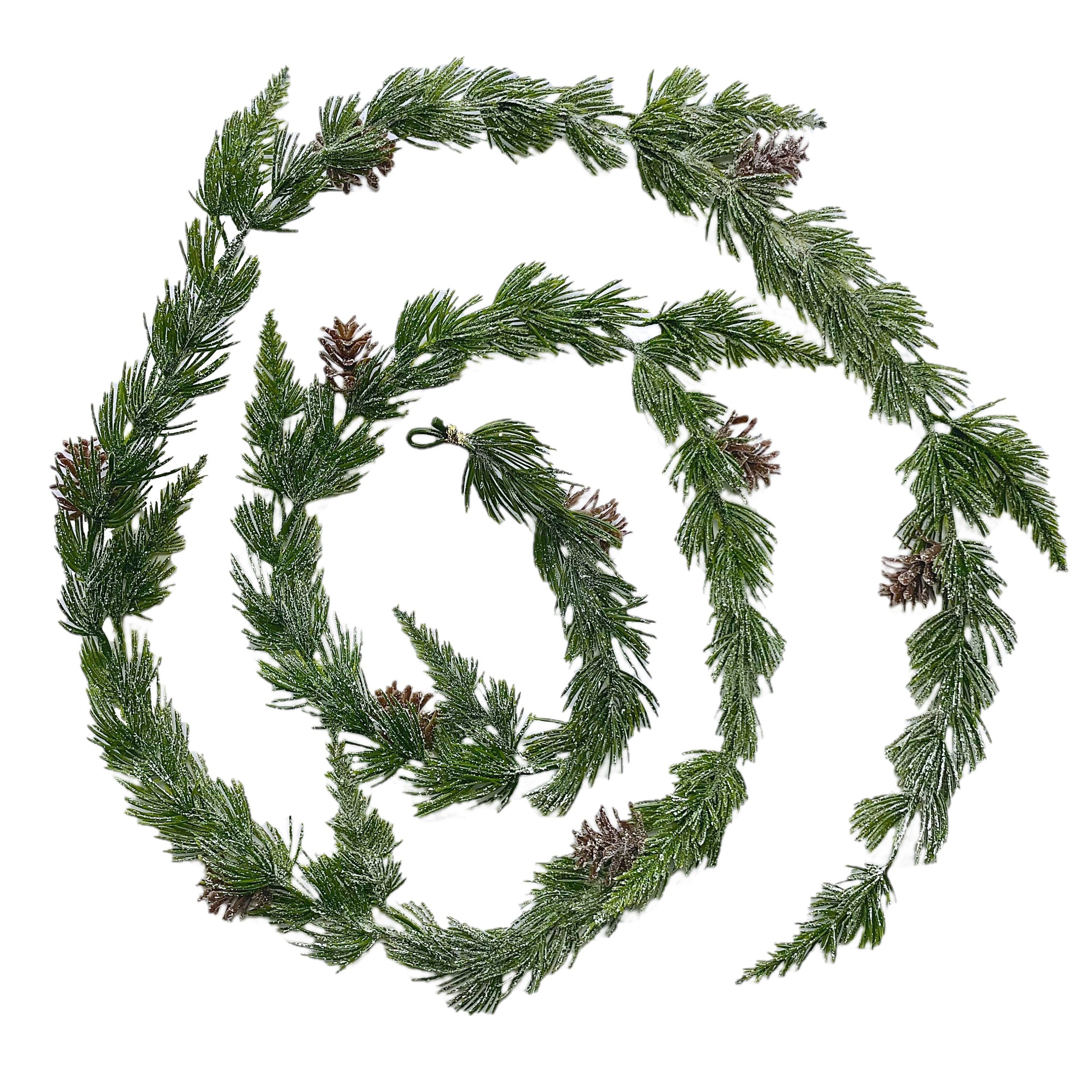 Kunstgirlande Künstliche ZEDERNGIRLANDE ca 180 cm günstig online kaufen