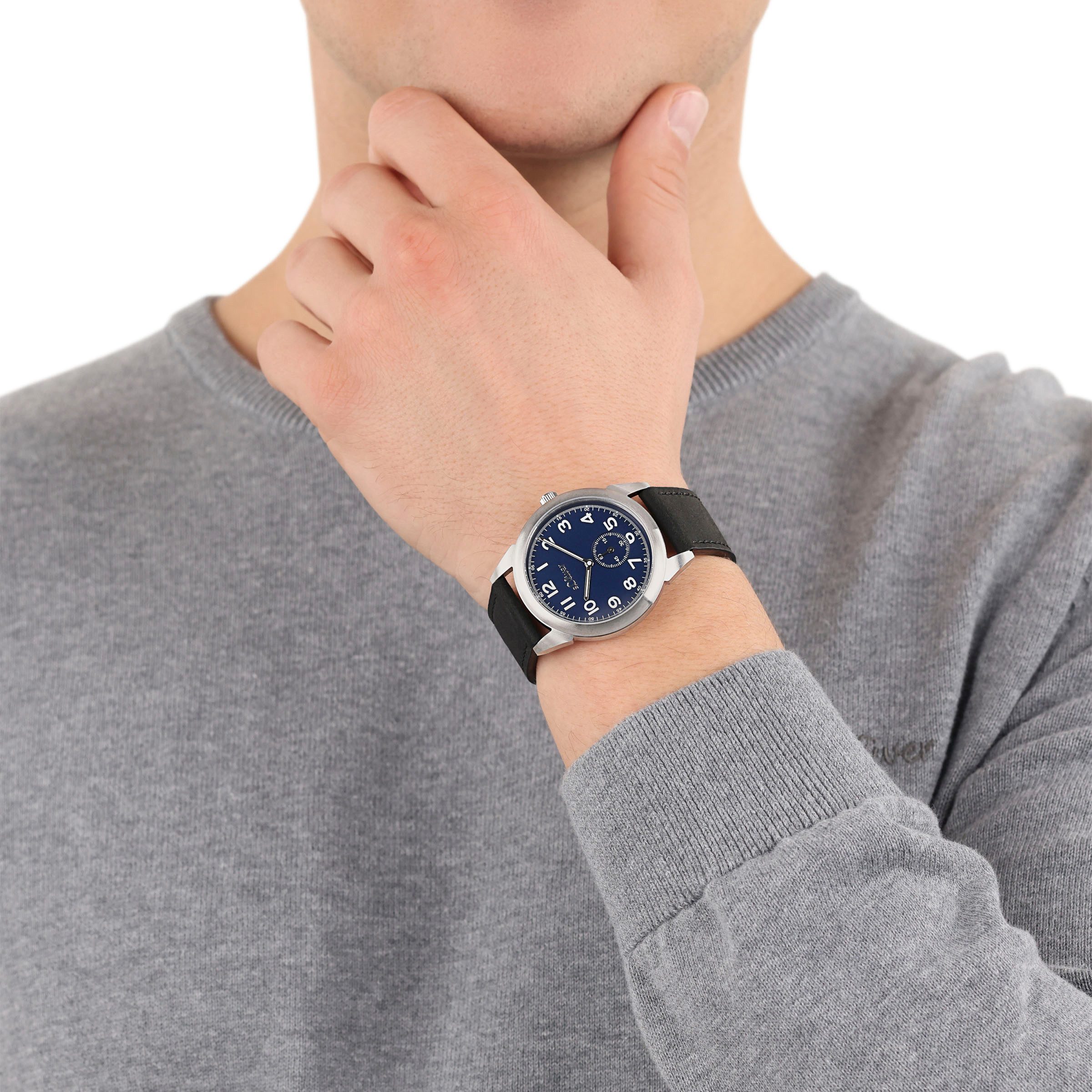 s.Oliver Quarzuhr 2039515, Armbanduhr, Herrenuhr, Lederarmband, analog