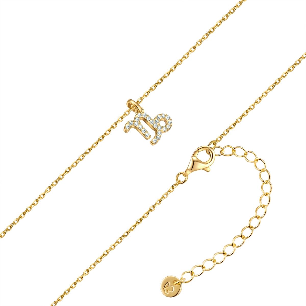 Glanzstücke München Silberkette Sternzeichen Steinbock gelbgold günstig online kaufen