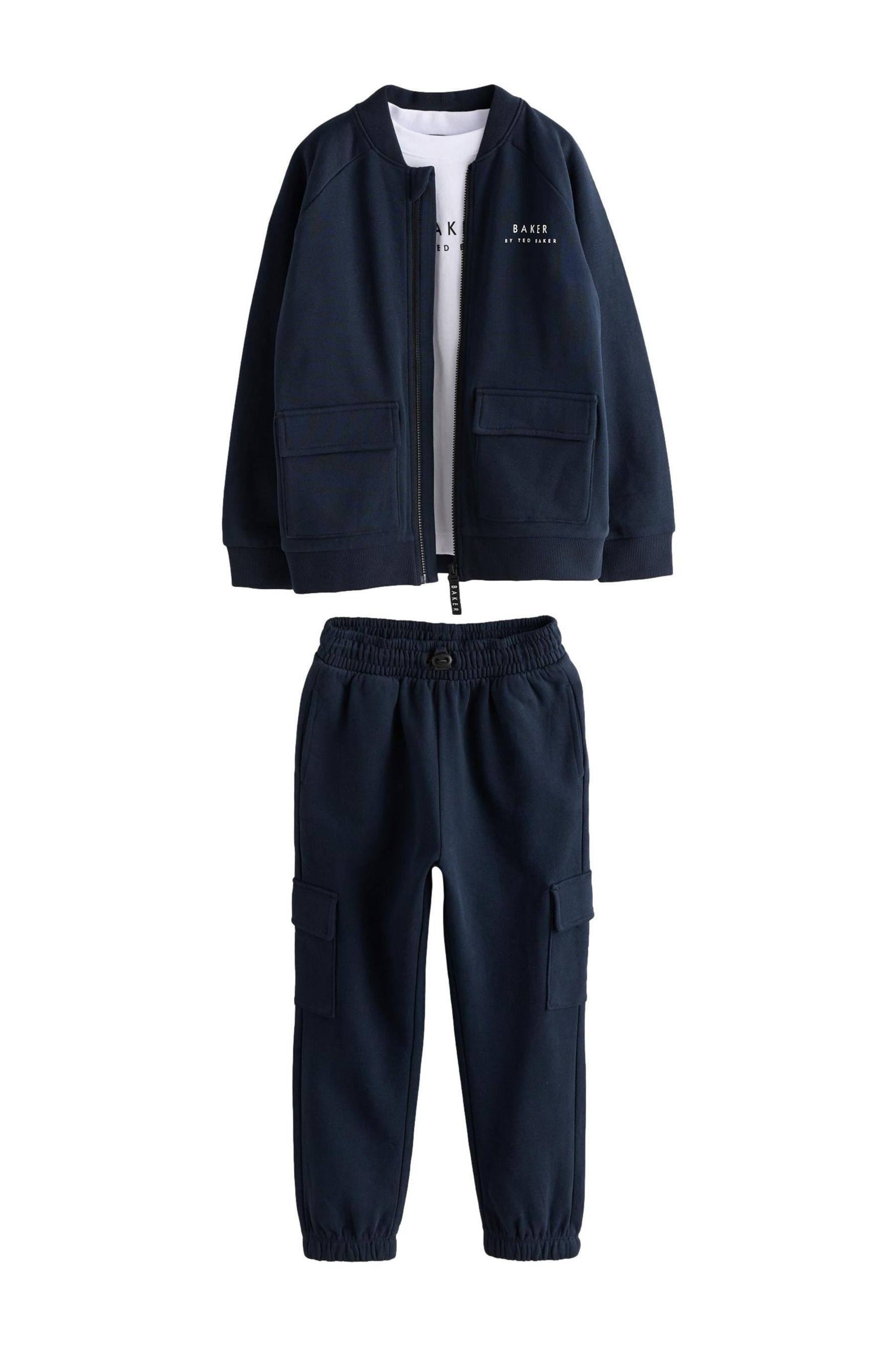 Baker by Ted Baker Shirt, Hose & Jäckchen Baker by Ted Baker Jacke, T-Shirt und Jogginghose (3-tlg)