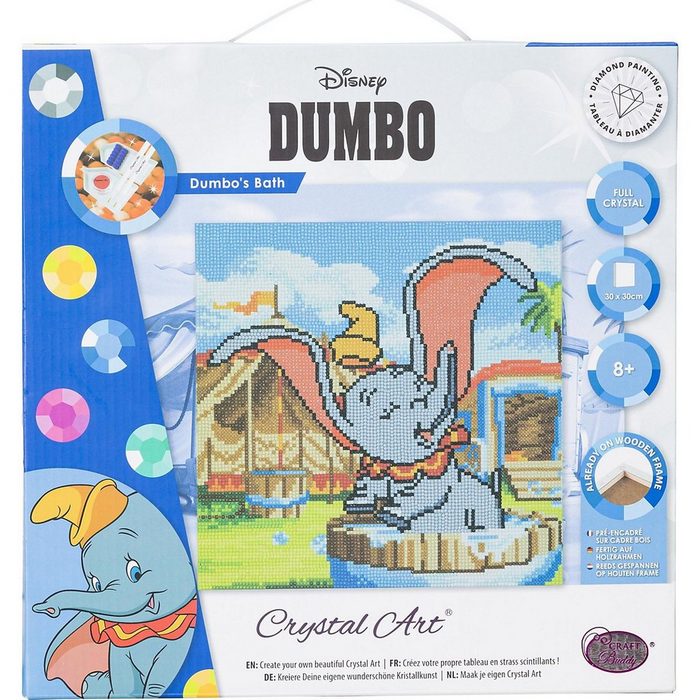 CRAFT Buddy Kreativset Dumbo's Bad Crystal Art 30x30cm