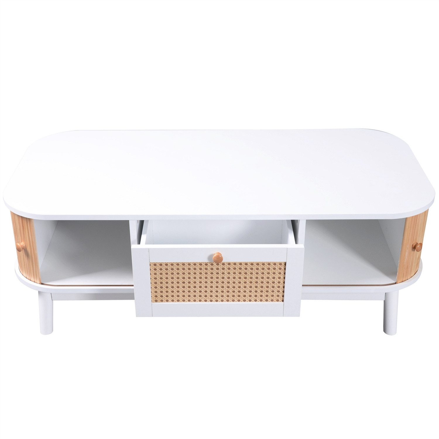 autolock Couchtisch Couchtisch mit Rattan-Schubladen und günstig online kaufen