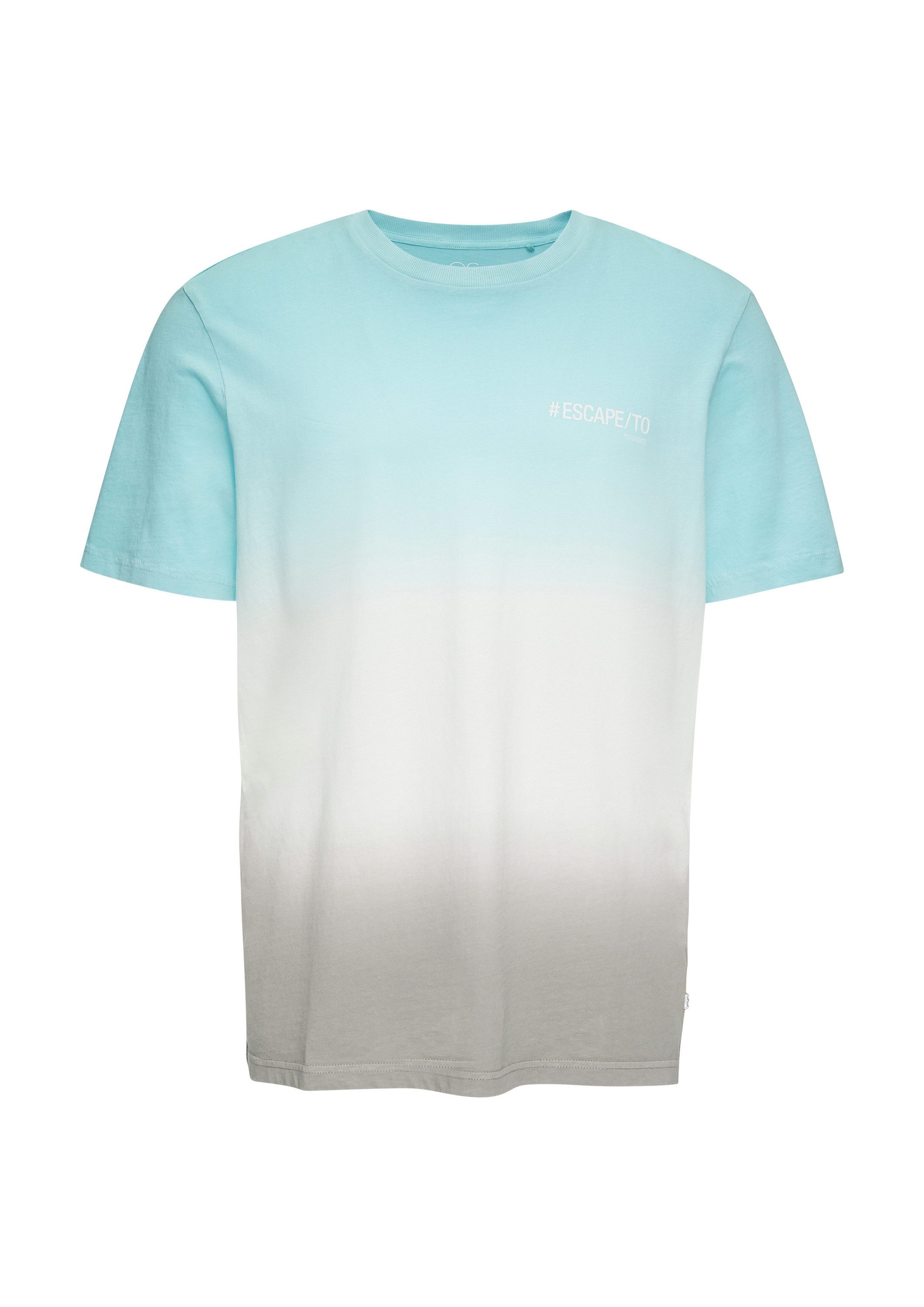 QS Kurzarmshirt T-Shirt Baumwoll-T-Shirt mit Farbverlauf günstig online kaufen