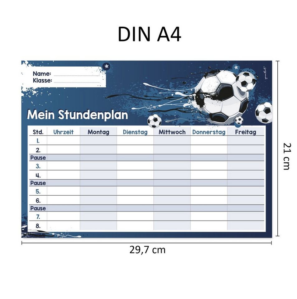 Thumbnail - younikat Schülerkalender Stundenplan abwischbar I DIN A4, Selbstklebend