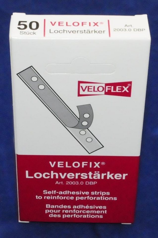 Thumbnail - VELOFLEX Abheftstreifen VELOFLEX® 2003000 Lochverstärker 105mm skl. glaskl