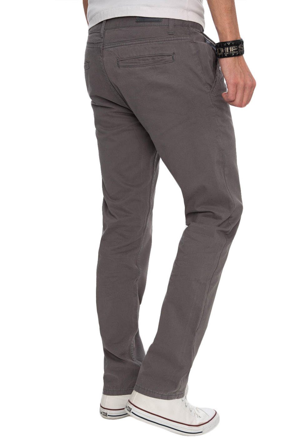 Alessandro Salvarini Chinohose Herren Regular Fit – Baumwolle Stoffhose Bequeme Hose mit geradem Bein und klassischem Design – Bild 3 von 4