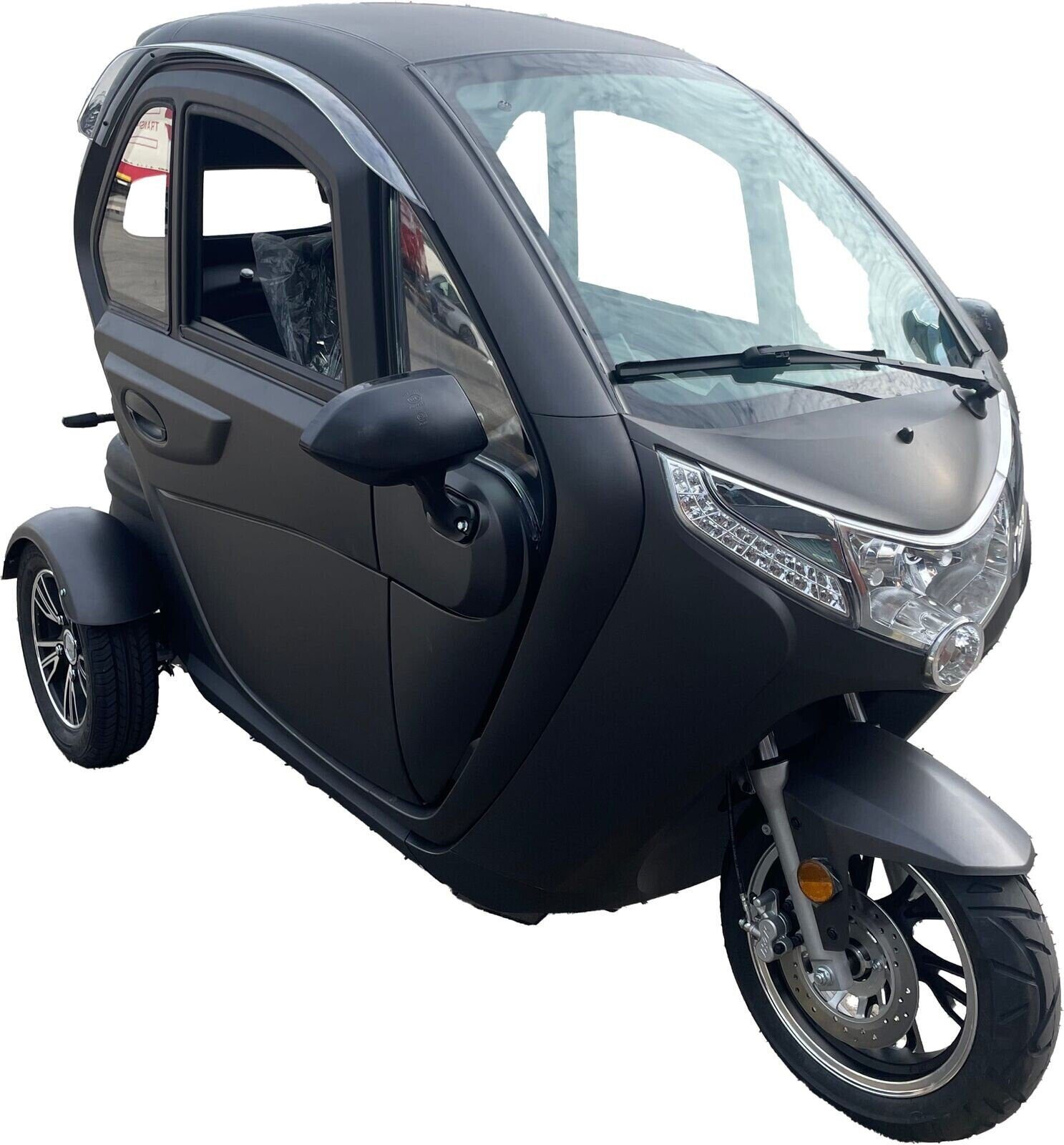 km/h Elektroscooter Teico 45,00 Kabinenroller 3-Rad W, Elektromobil Schwarz 1500,00 2-Sitz, Seniorenmobil