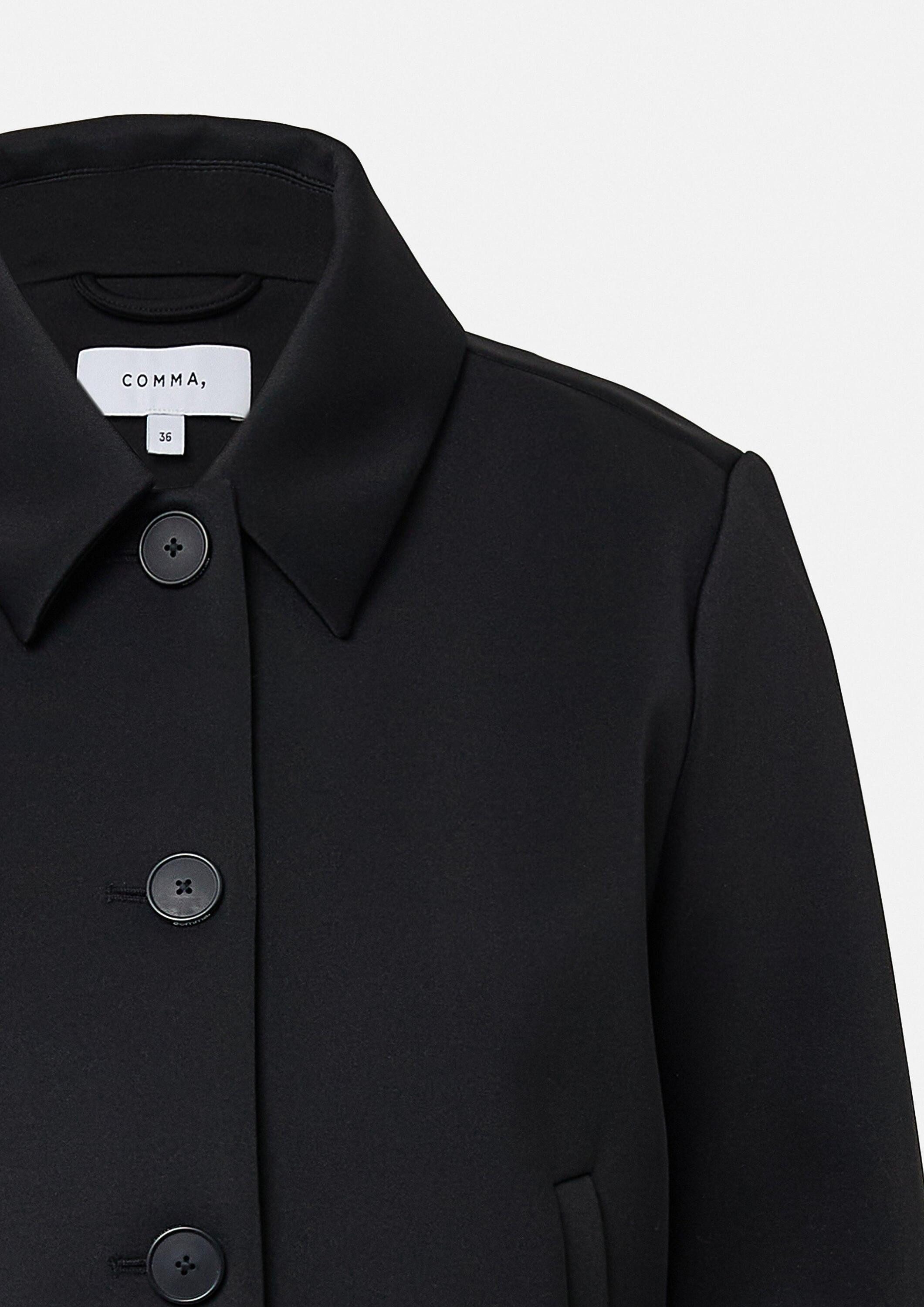 comma Jackenblazer Indoor-Jacke Scuba-Jacke im Boxy Fit