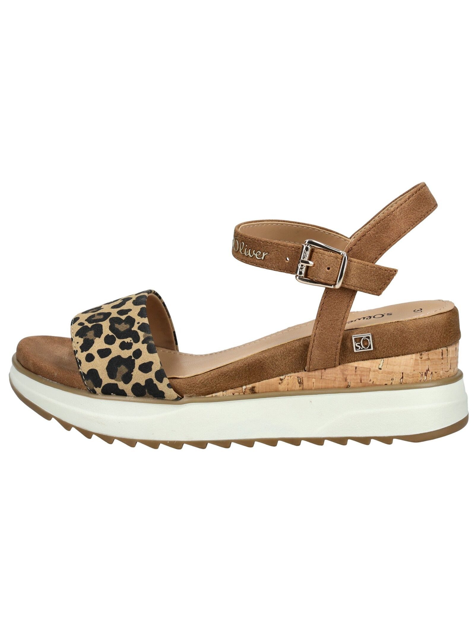 s.Oliver Sandalen Lederimitat Keilsandalette günstig online kaufen