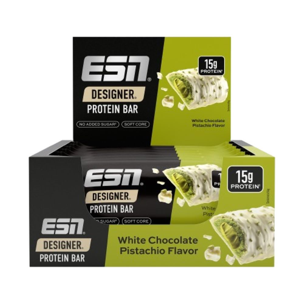 ESN ESN Designer Bar 12 x 45g Protein Riegel Riegel, Hoher Proteingehalt: 14 g Protein pro Riegel