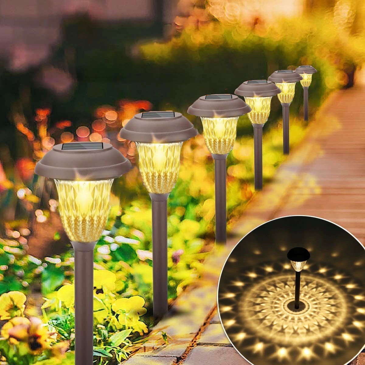 oyajia LED Solarleuchte Solarlampen für Außen günstig online kaufen