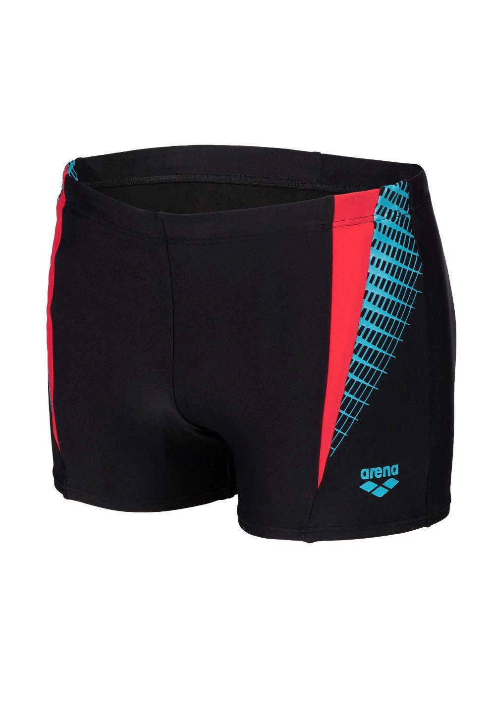 Arena Boxer-Badehose M THREEFOLD SHORT R mit kontrastfarbenen Einsätzen