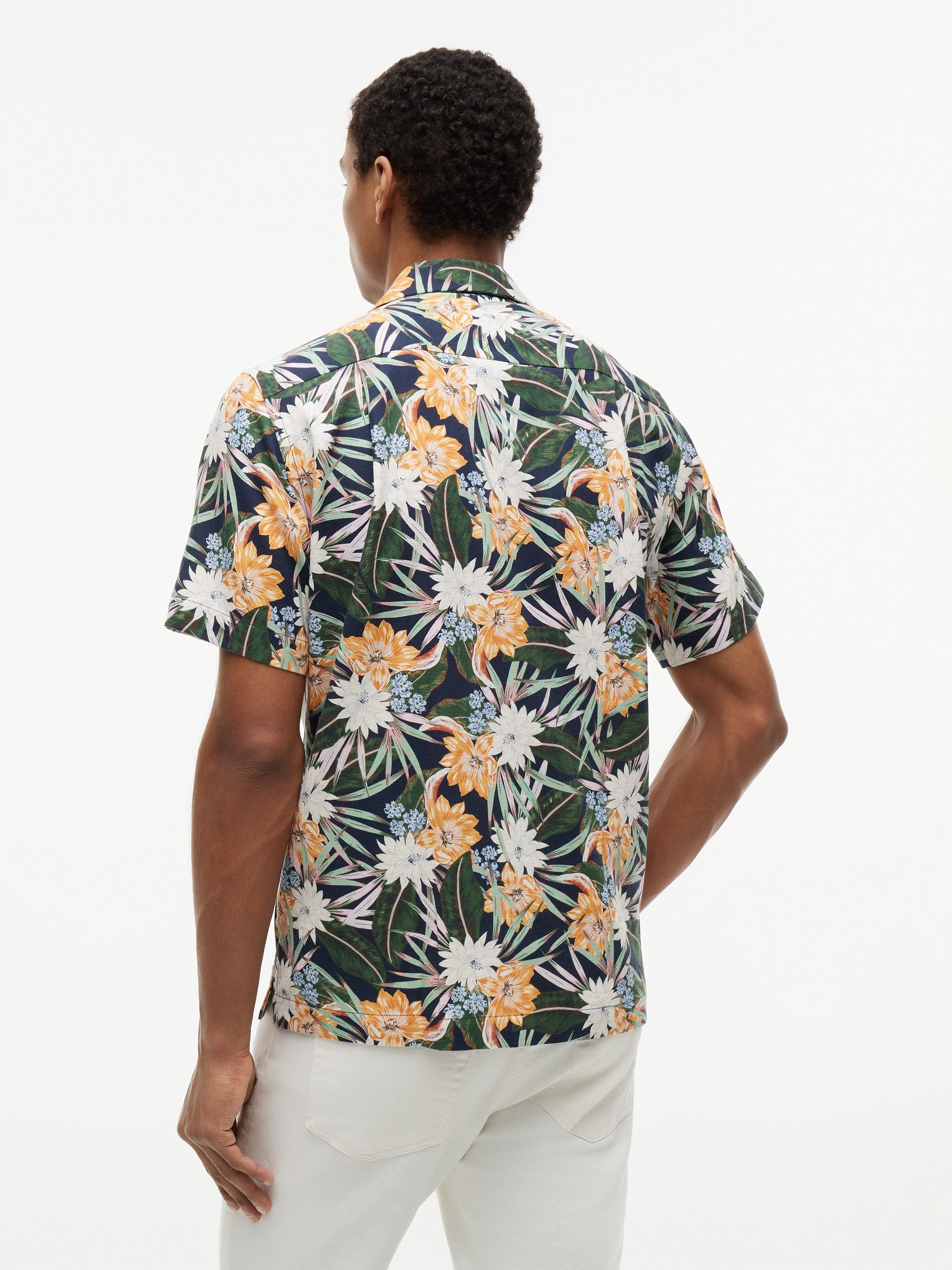 Tommy Hilfiger Kurzarmhemd CO LYOCELL FLORAL SS SHIRT mit Allover-Print, Regular Fit