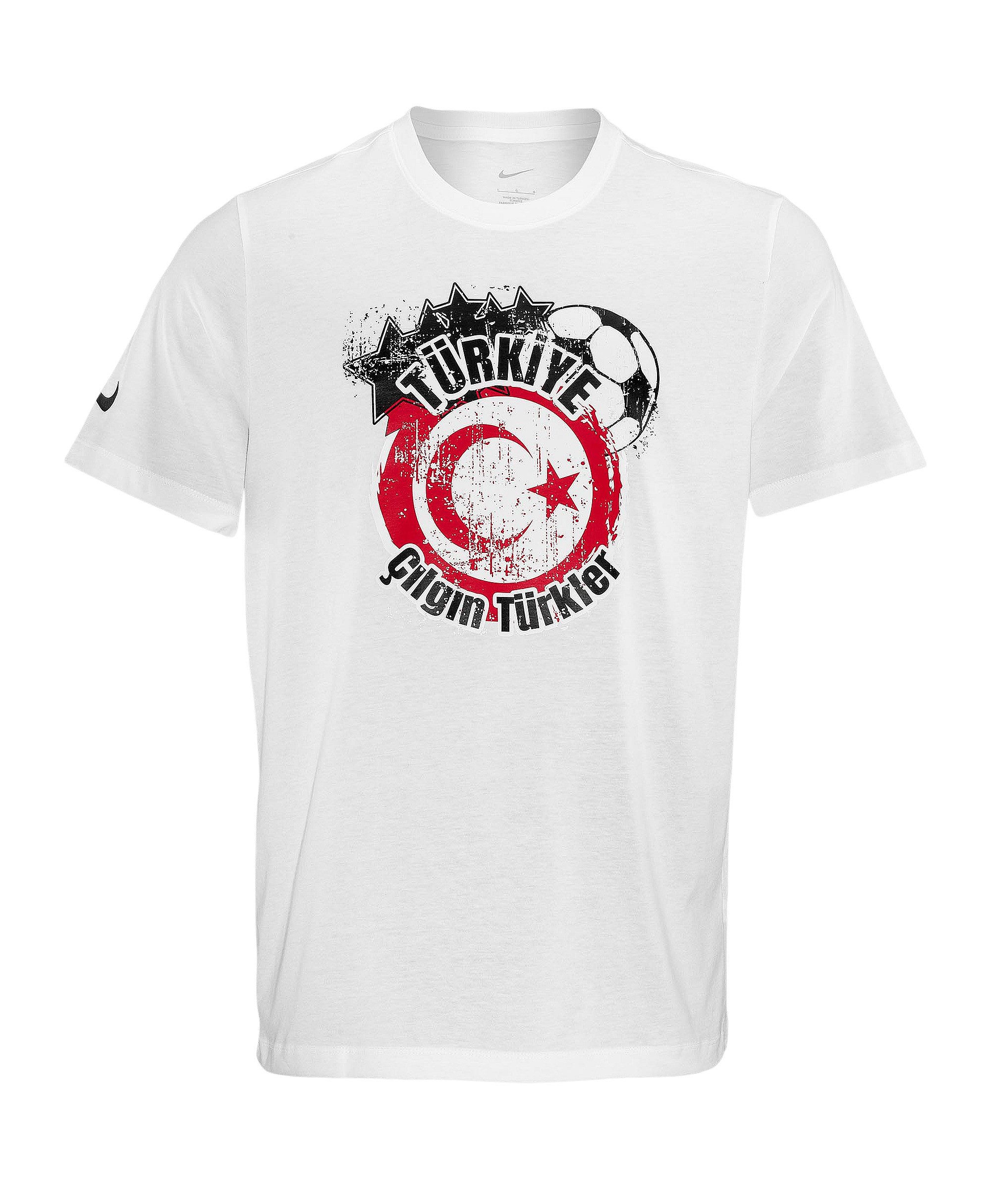 T-Shirt Nike Performance Türkei T-Shirt Weiß Ftffwcz0881