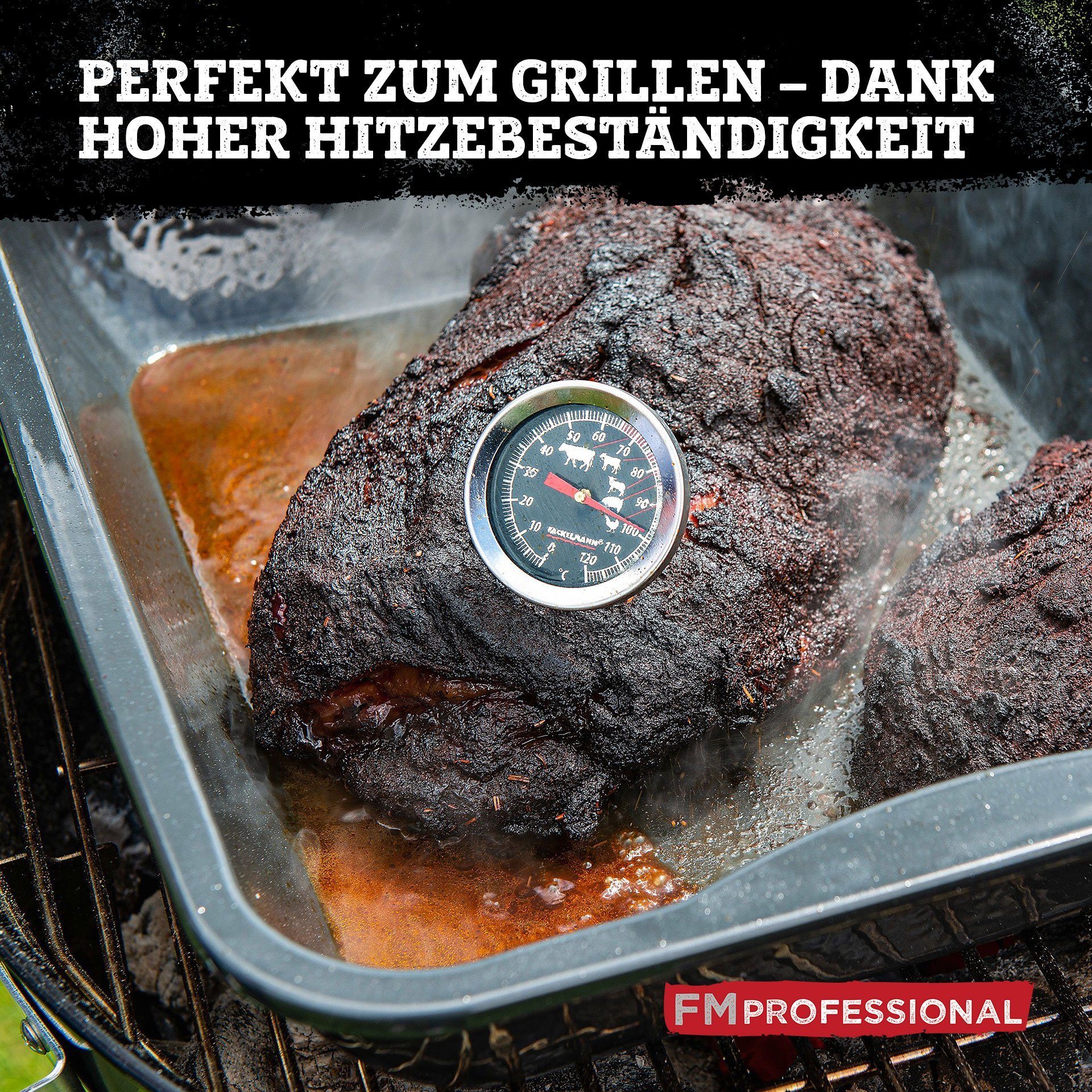 FMprofessional Bräter XXL Bräter 40x34cm Emaille