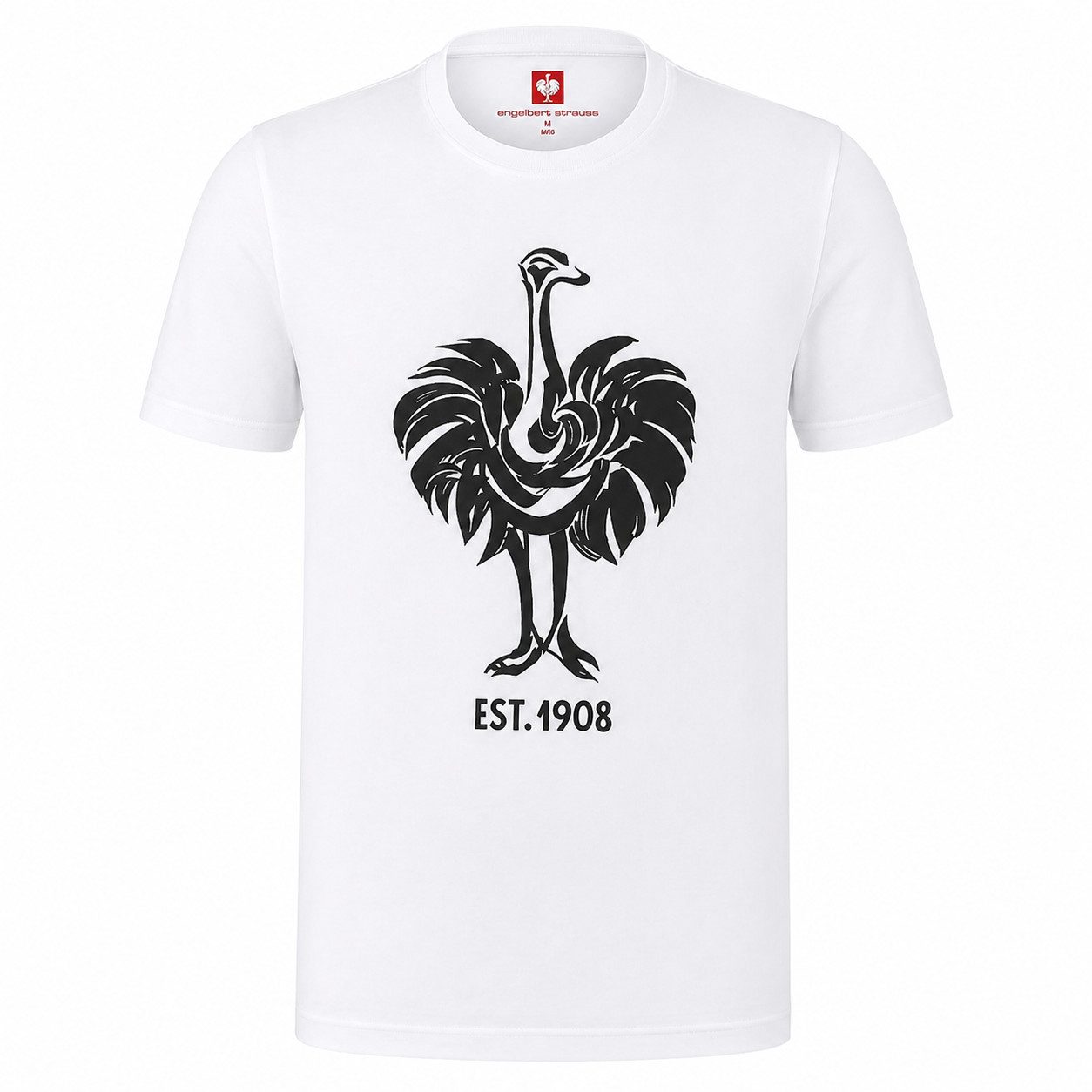 Engelbert Strauss T-Shirt T-Shirt »e.s. 1908« Herren Baumwolle Rundhals Printshirt kurzarm Logoprint Strauß