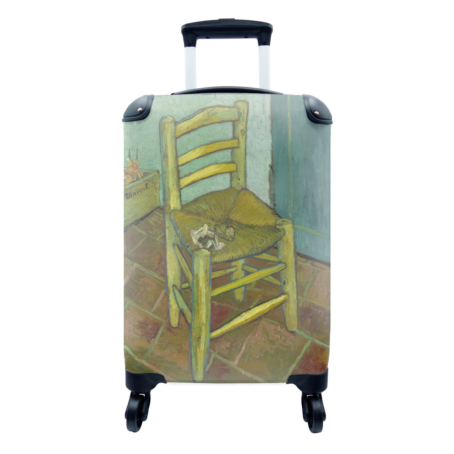 MuchoWow Handgepäckkoffer Van Reisetasche Stuhl Ferien, 4 für mit von van Gogh, Trolley, Rollen, Goghs Handgepäck rollen, - Gemälde Vincent Reisekoffer