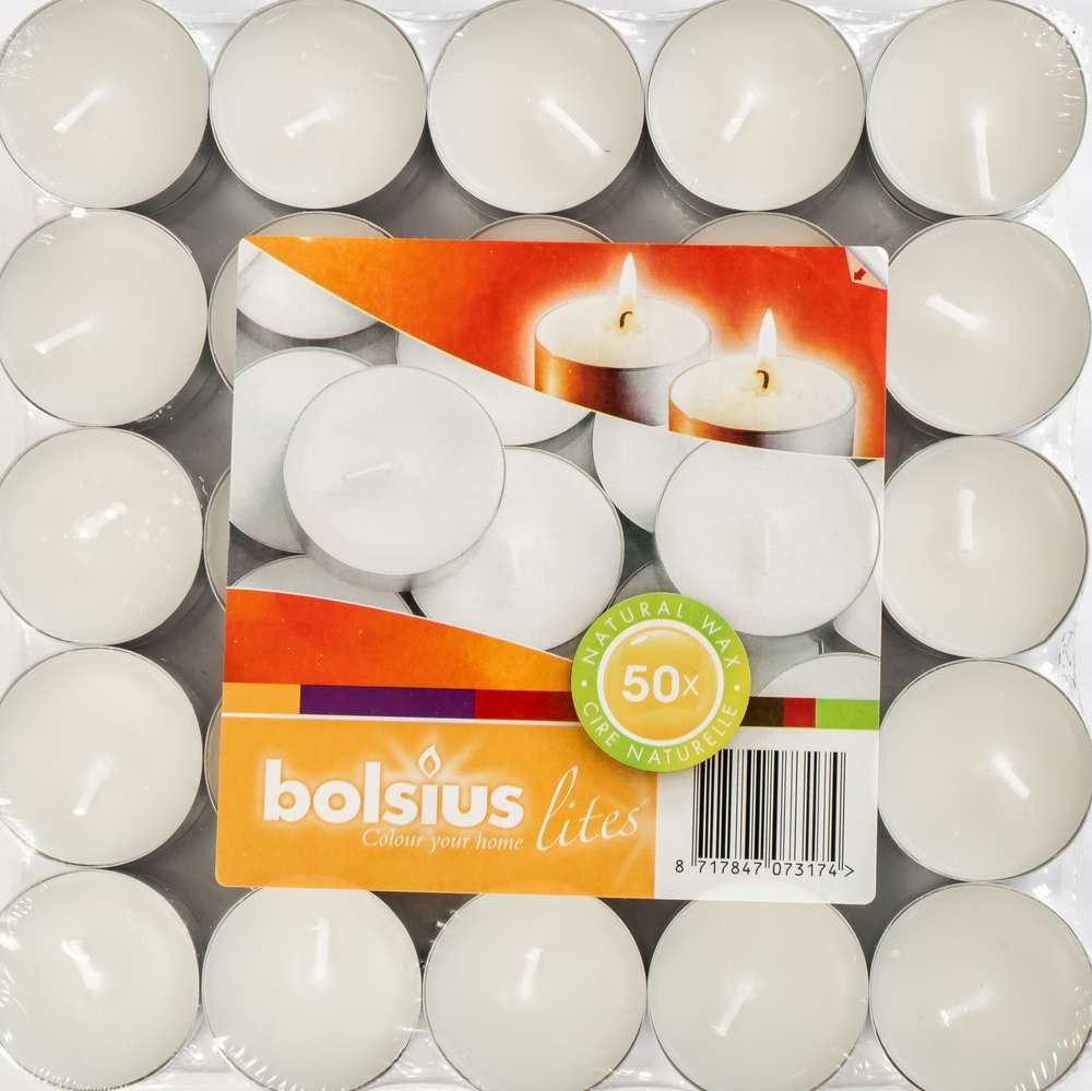 Bolsius Teelicht TEELICHTE BOLSIUS 1,4x3,8cm 50 günstig online kaufen