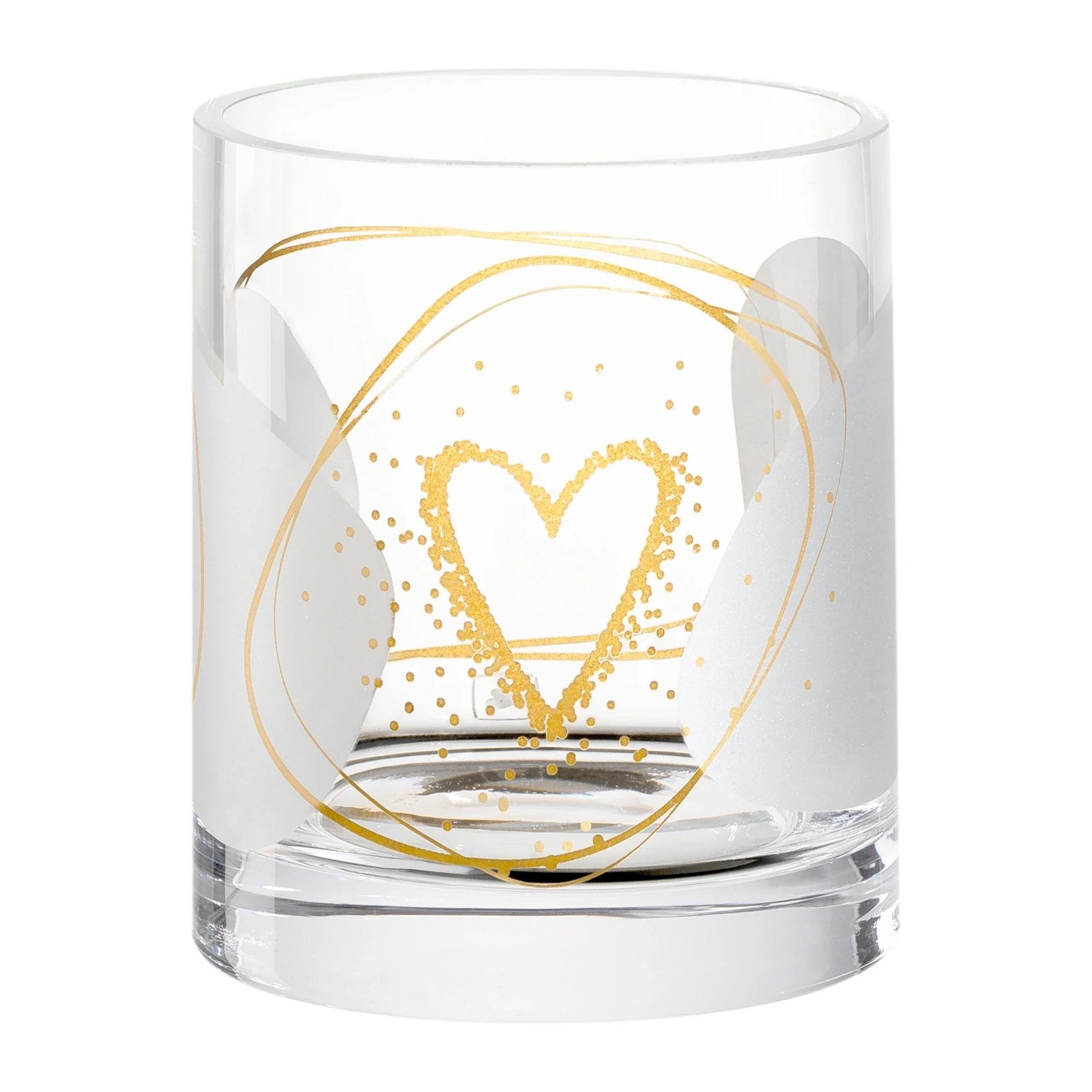 LEONARDO Teelichthalter Tischlicht EMOZIONE Herz (Stück, 1 St),  Teelichthalter Windlicht Glas, absoluter Blickfang