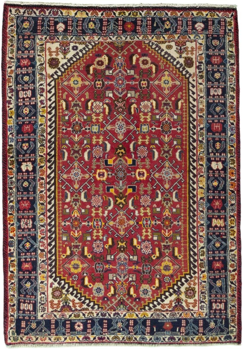 Orientteppich Shiraz 99x140 Handgeknüpfter Orientteppich / Perserteppich, Nain Trading, rechteckig, Höhe: 10 mm