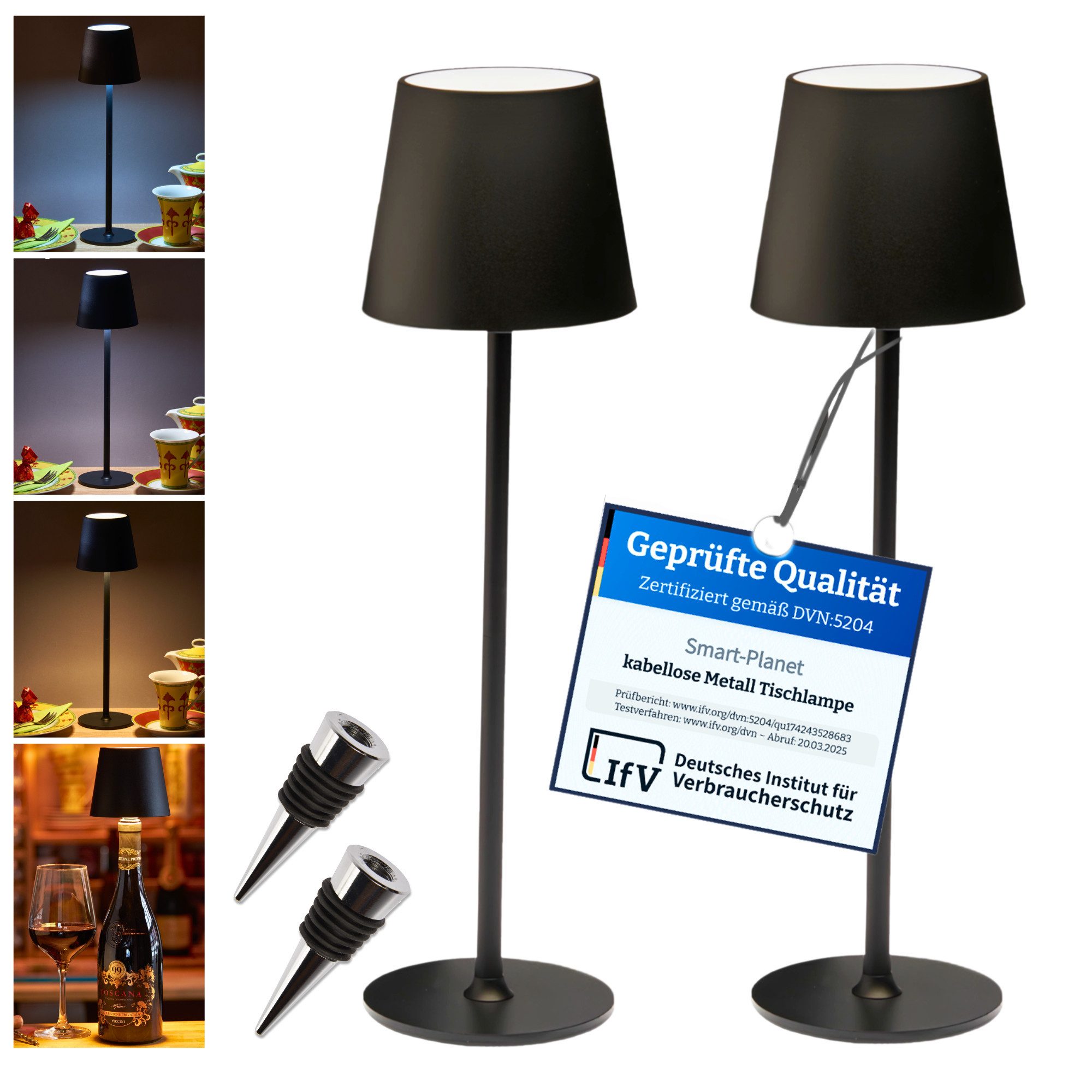 Smart-Planet LED Tischleuchte 2er Set Tischlampe günstig online kaufen