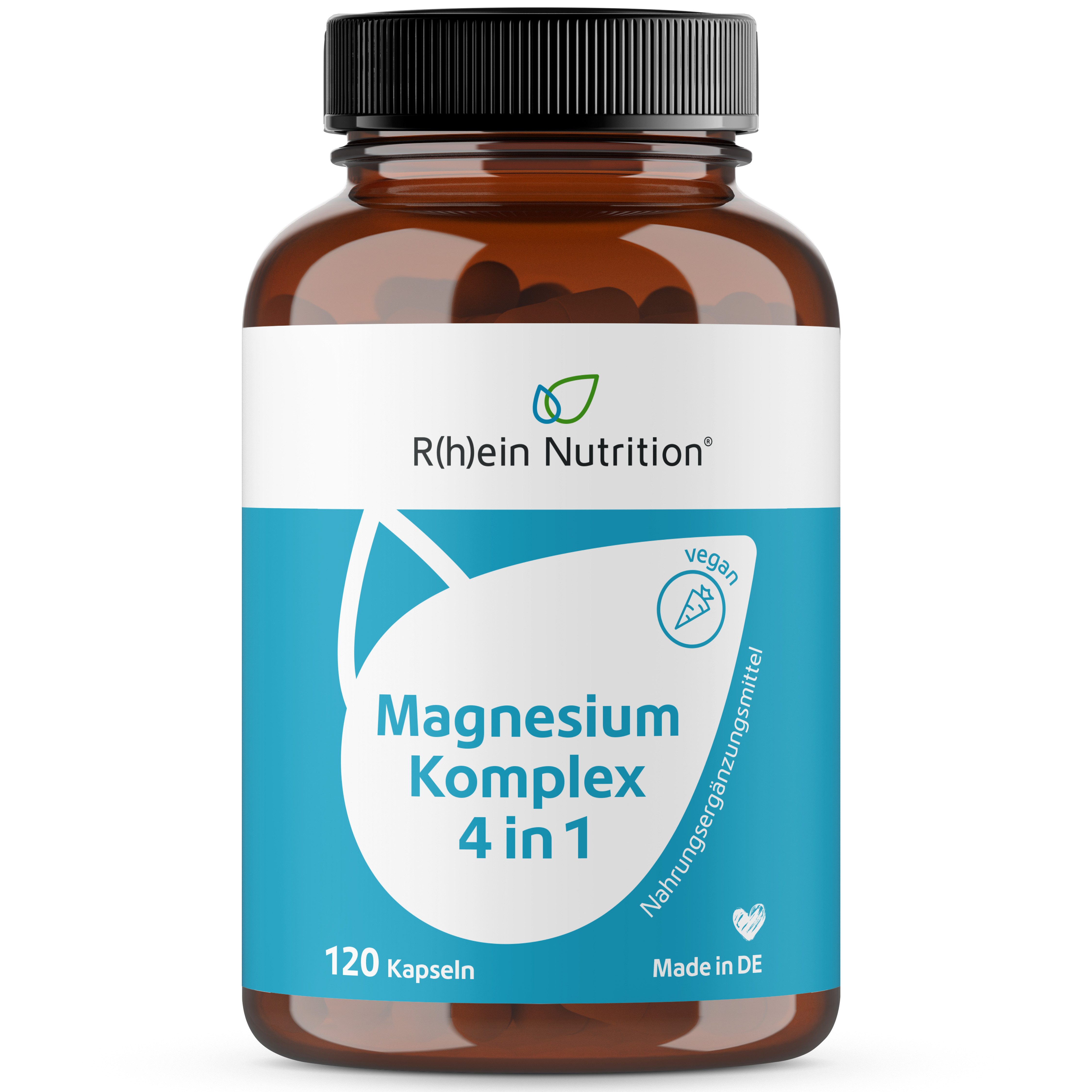 R(h)ein Nutrition Magnesium Komplex 4 in 1 hochdosiert vegan Kapseln, 120 St., 120.2 g