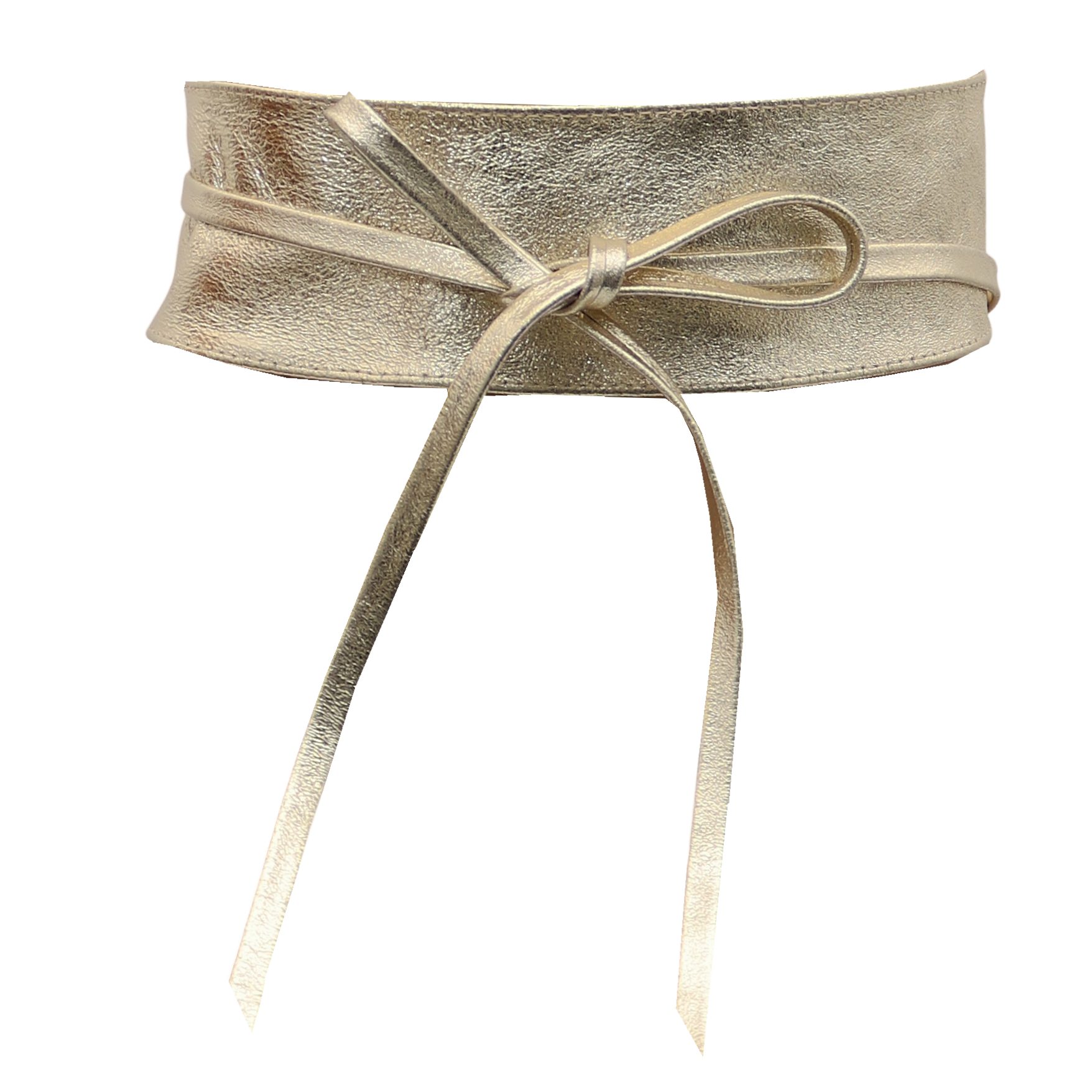 MIRROSI Taillengürtel Wickelgürtel aus Echtleder, Schleife mit breitem Bund (mit breitem Bund zum Wickeln, 7cm Breit, 265cm lang) OBi Gürtel, Bindegürtel, Schnürgürtel, Wickelgürtel