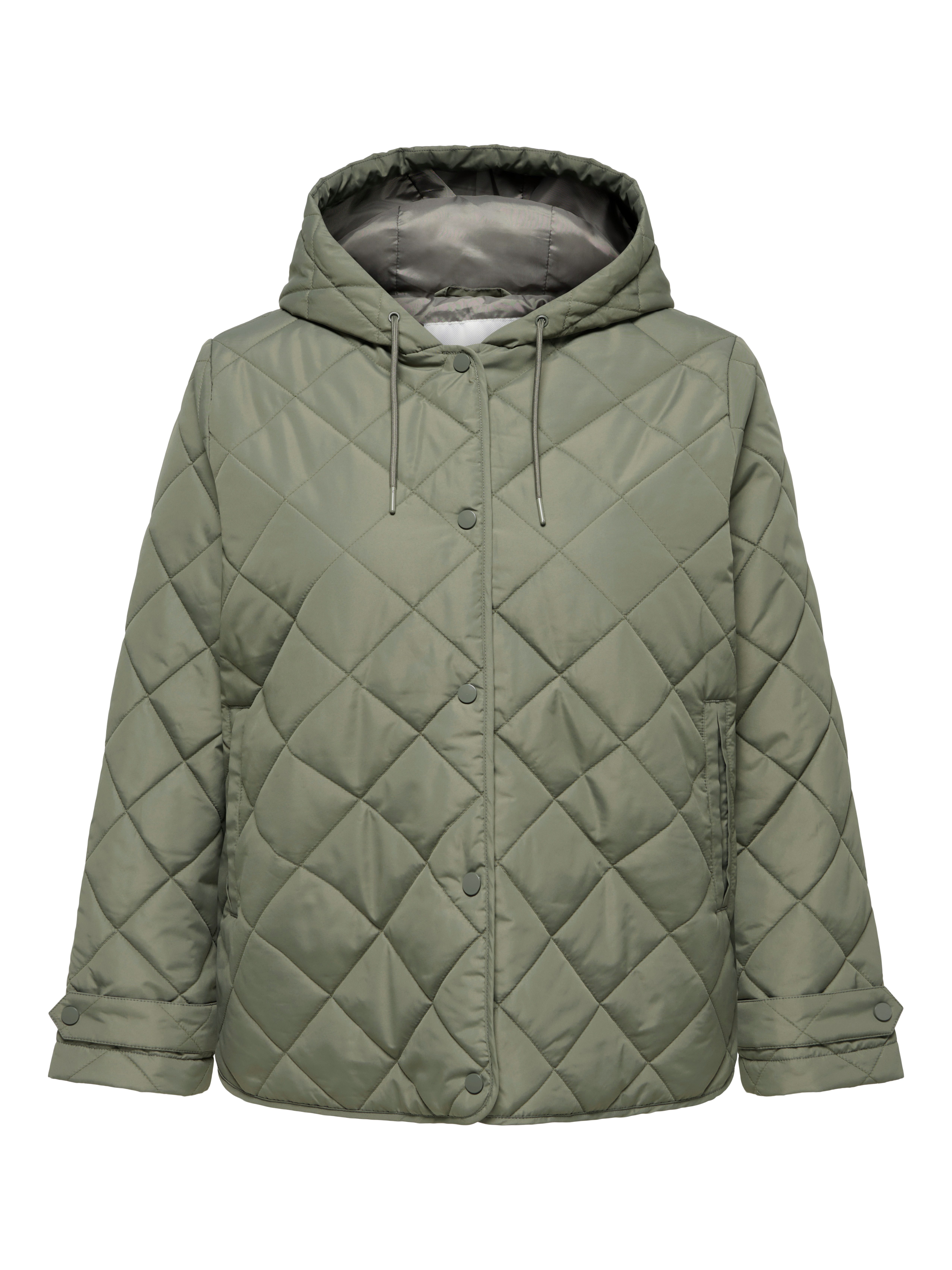 ONLY CARMAKOMA Steppjacke CARJULIET QUILTED HOOD JACKET NOOS Kunstfaser, normal geschnitten