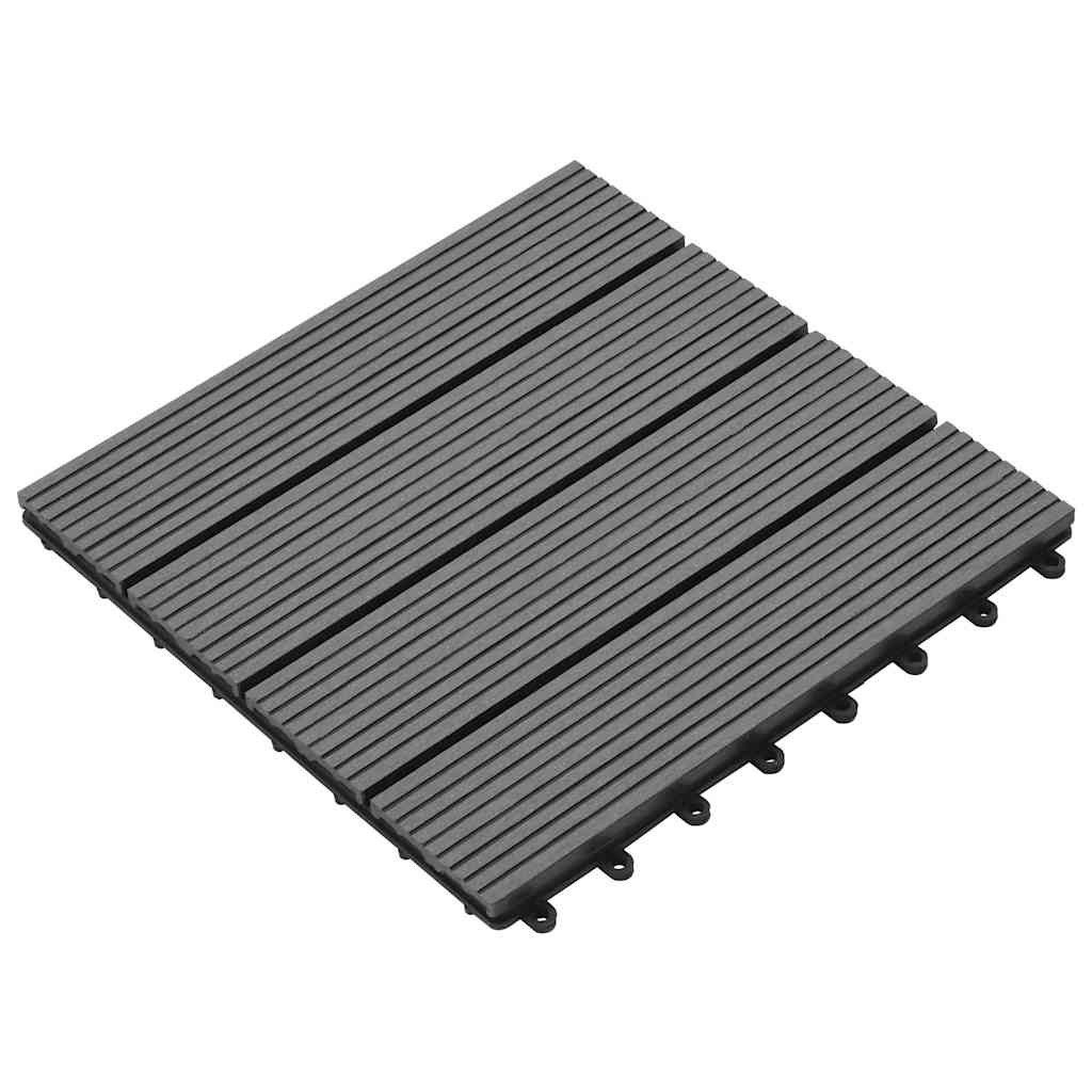 vidaXL Teppichboden WPC Holz Terrassenfliese Bodenfliese Fliese