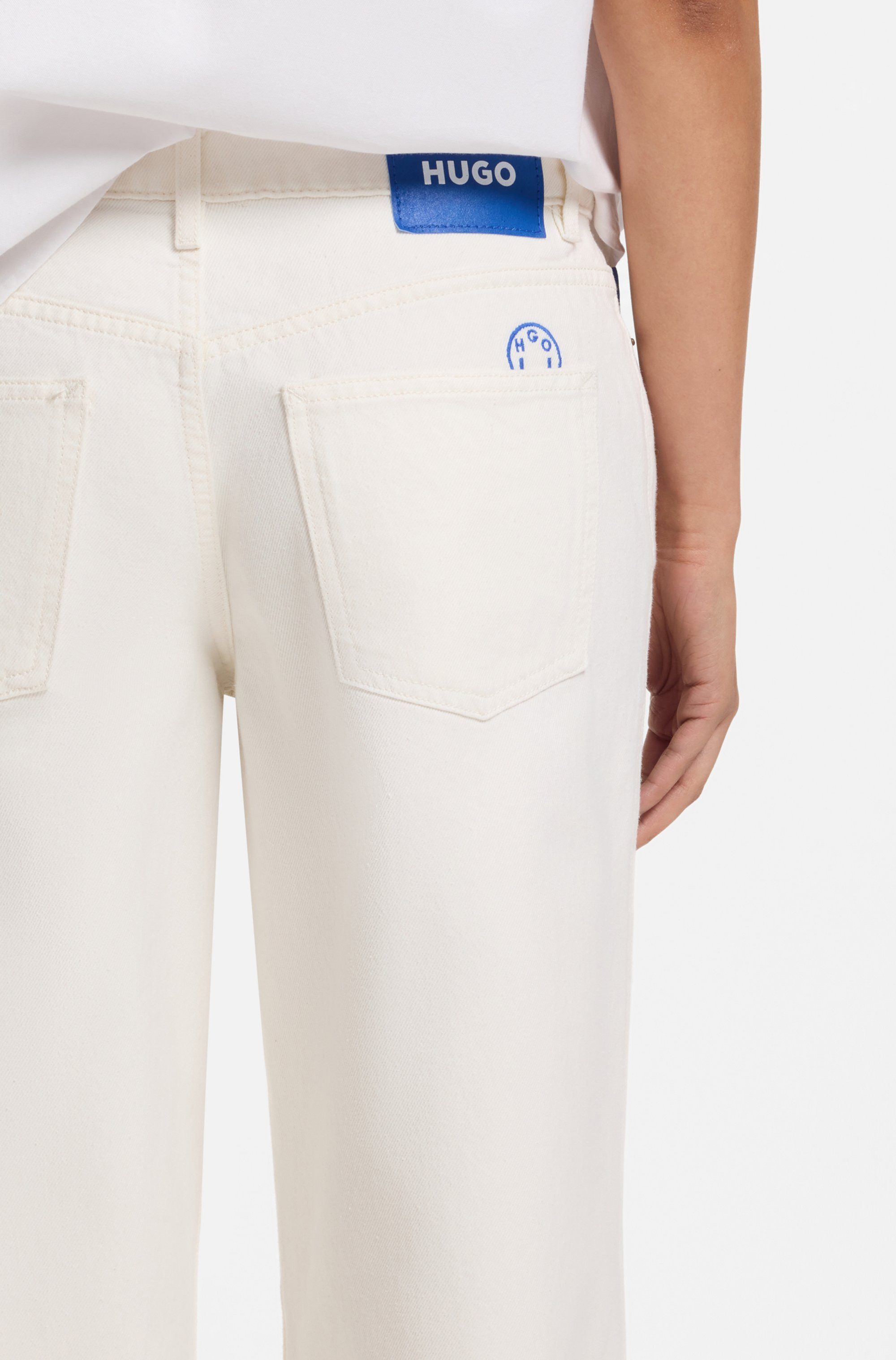 HUGO Blue Weite Jeans Gamala Mid Rise, Baggy günstig online kaufen