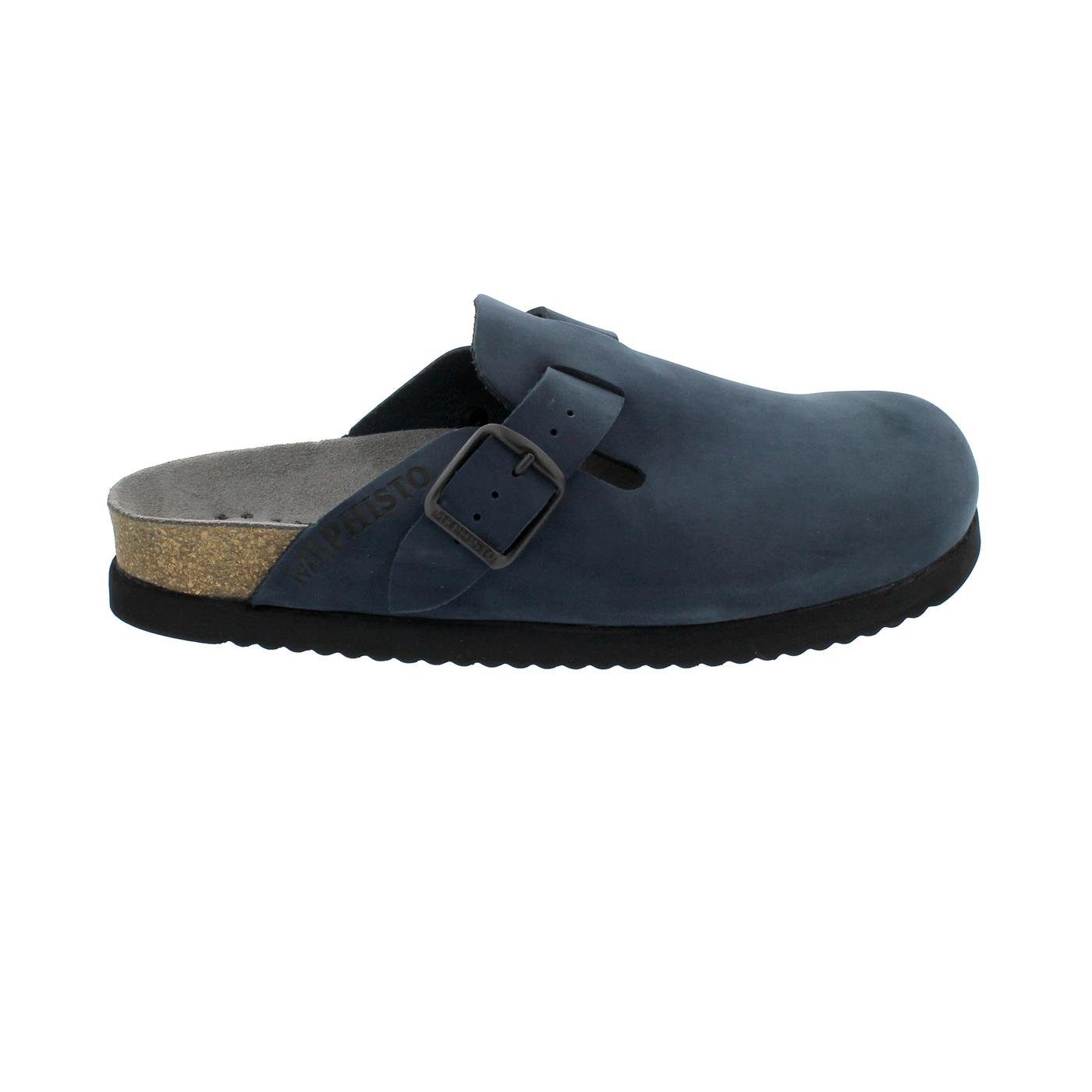 Mephisto Nathan, Clog, Navy, Sandalbuck 6045, (Nubukleder) N521 Clog