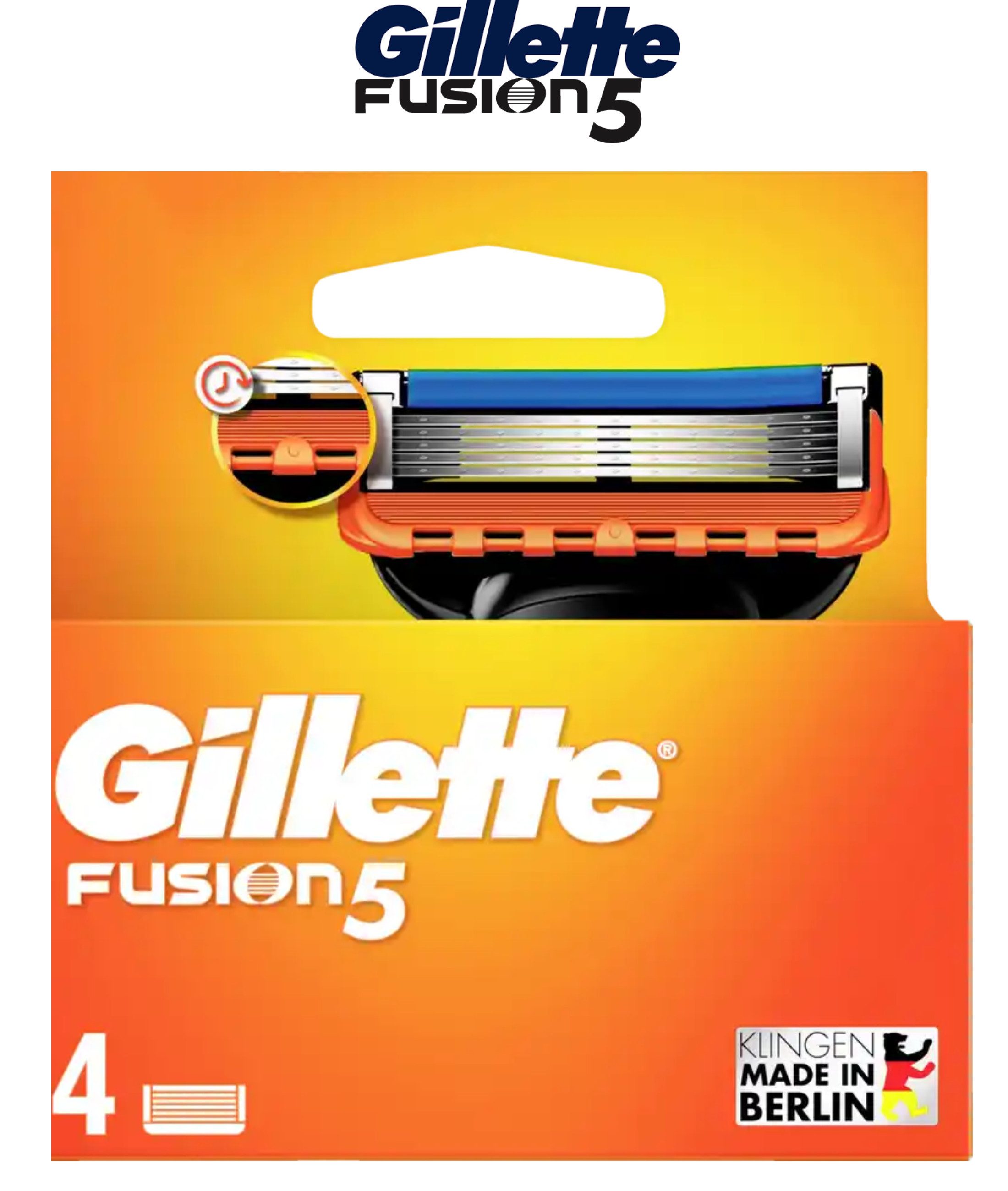Gillette Rasierklingen Fusion5, 4-tlg.
