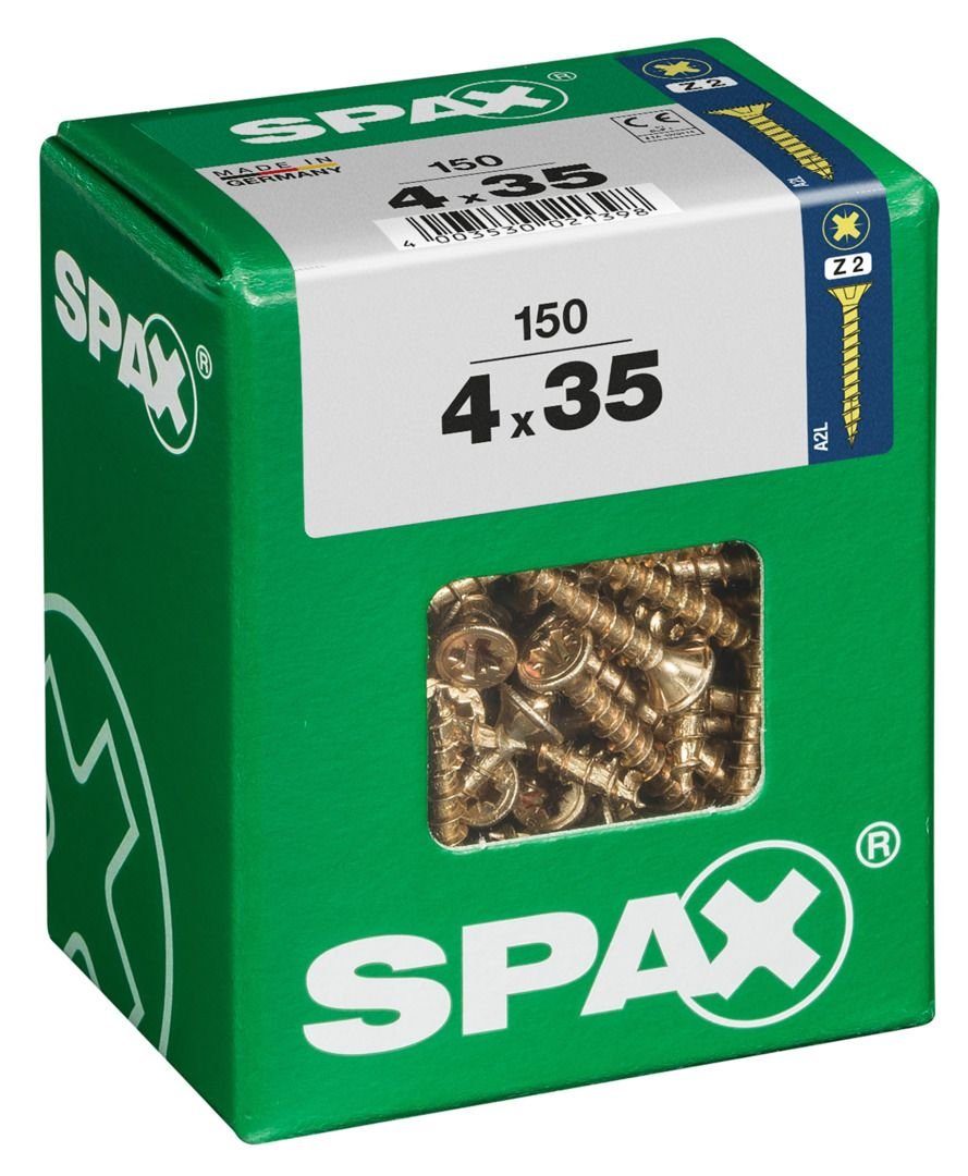 x 150 4.0 Universalschrauben Holzbauschraube 35 - Spax 2 mm SPAX PZ