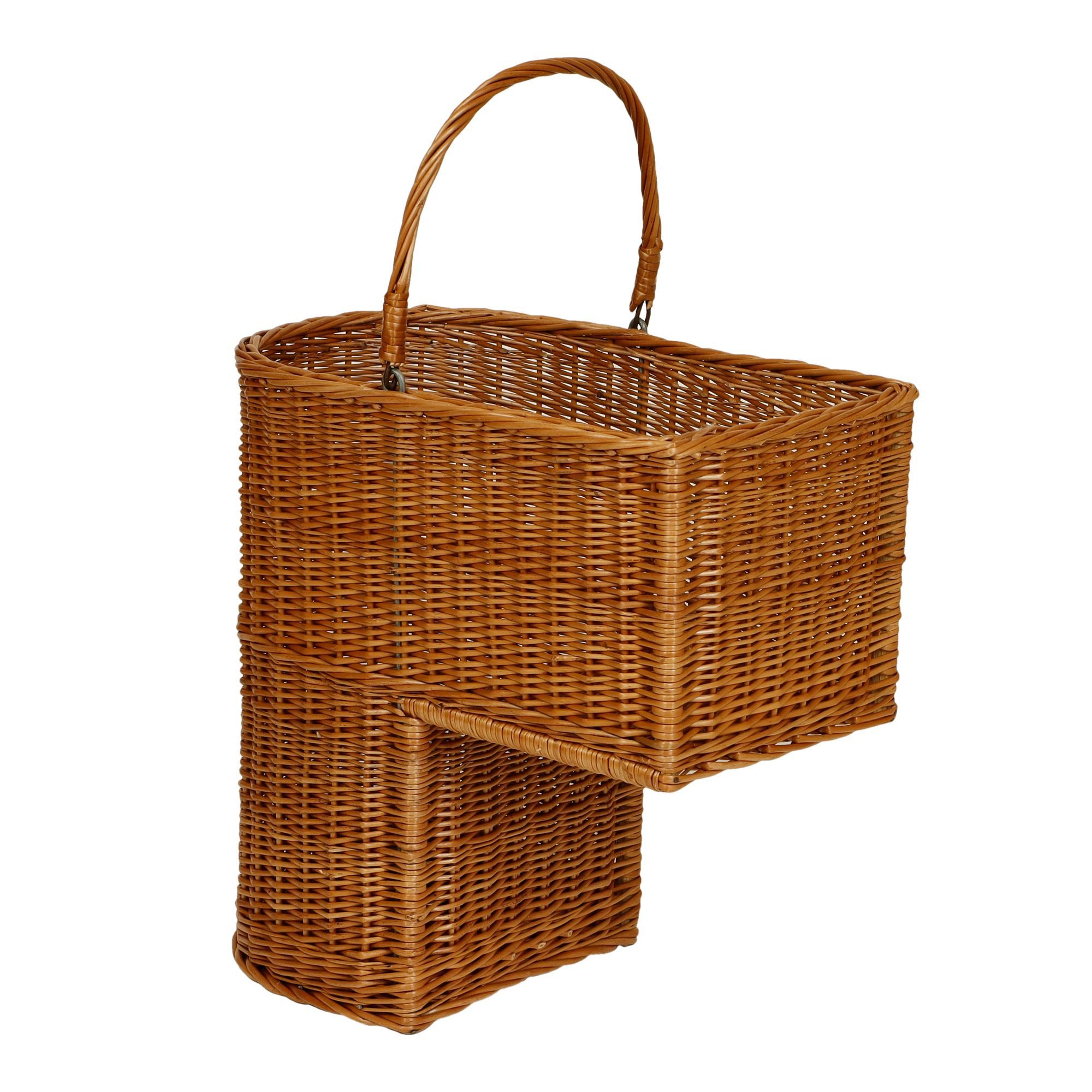 Lycce Treppenkorb Treppenkorb Stufenkorb mit Griff Weide natur 20 l günstig online kaufen