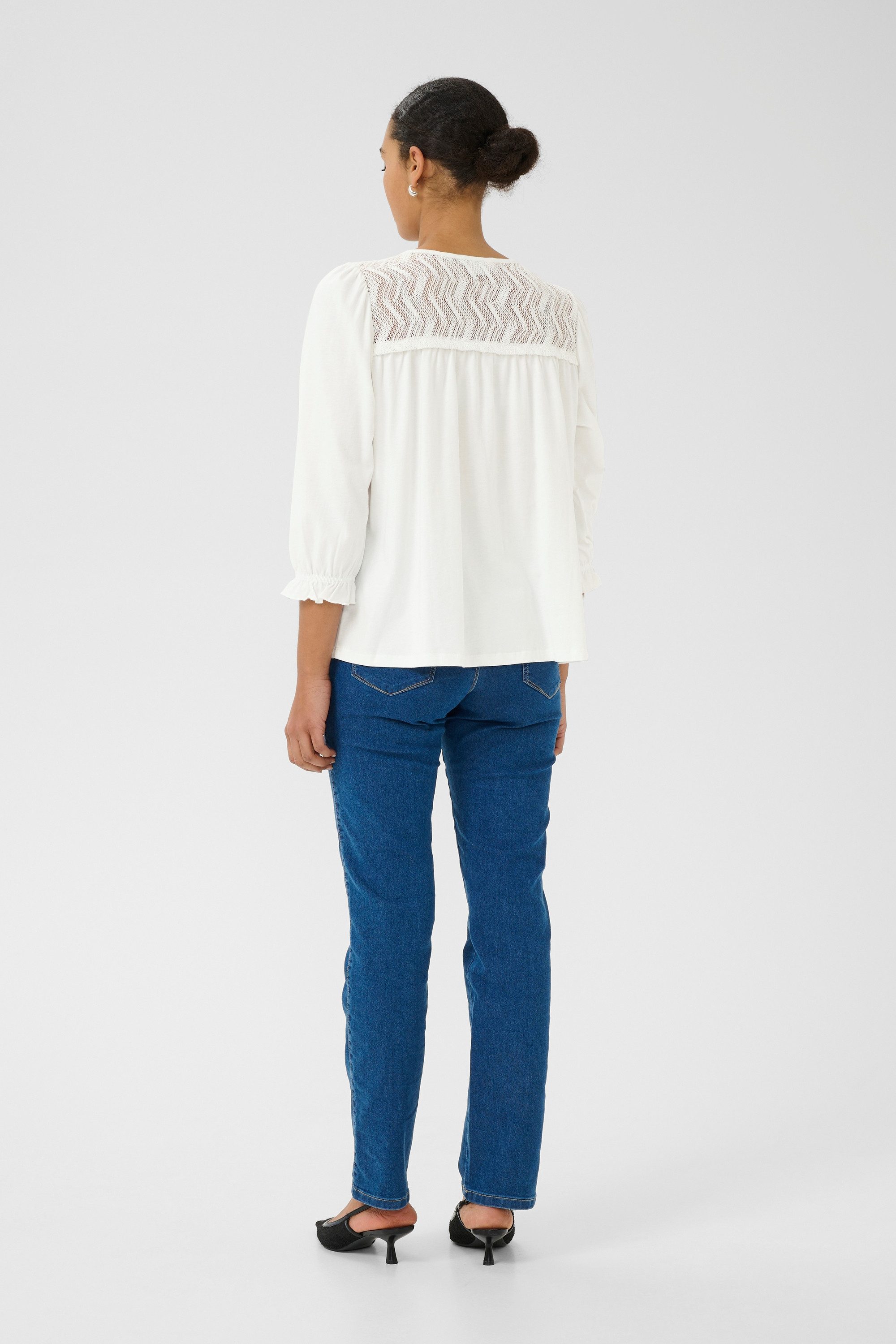 KAFFE Langarmbluse Langarm-Bluse KAanna