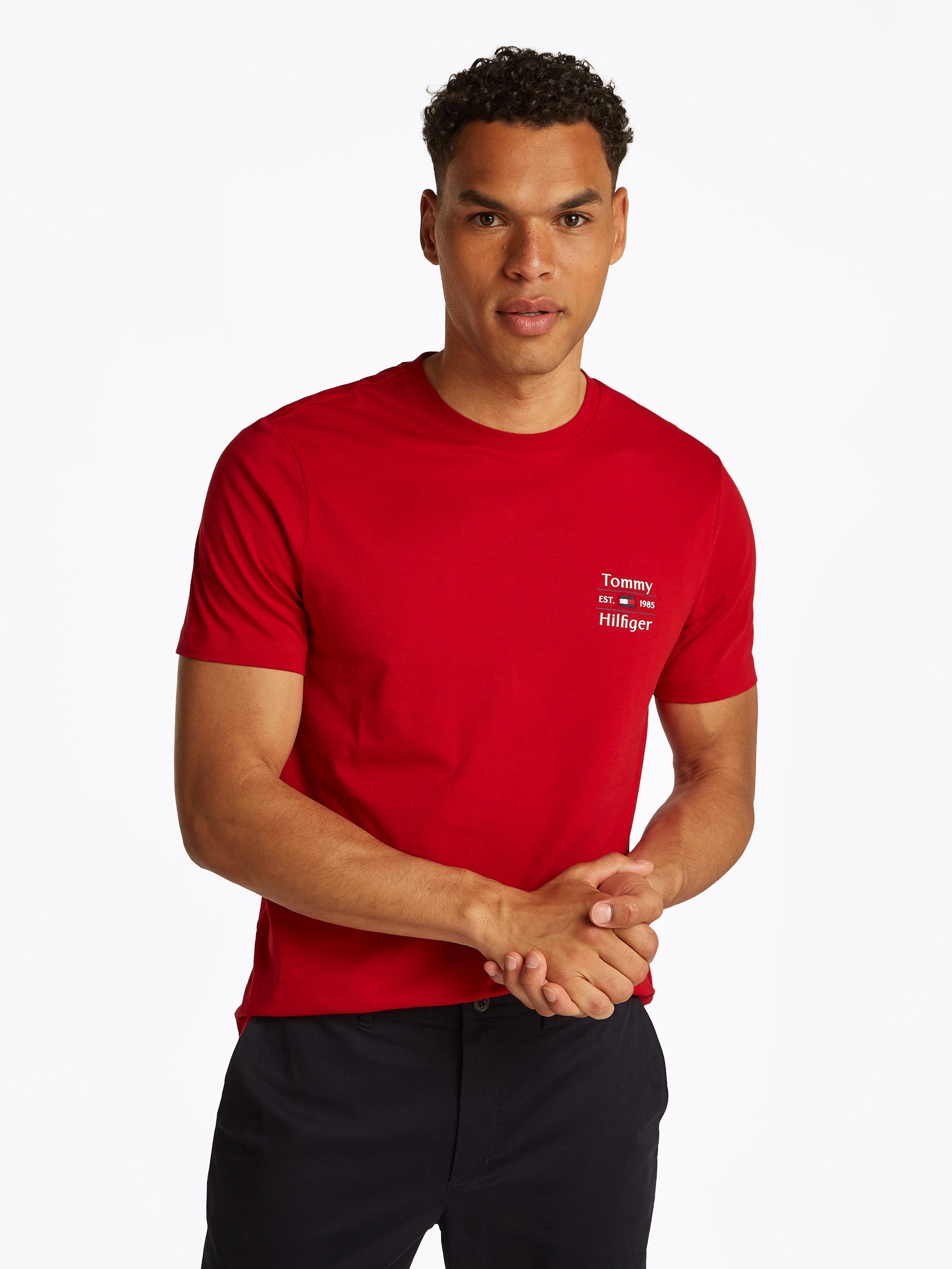 Tommy Hilfiger Rundhalsshirt HILFIGER STACK TEE günstig online kaufen