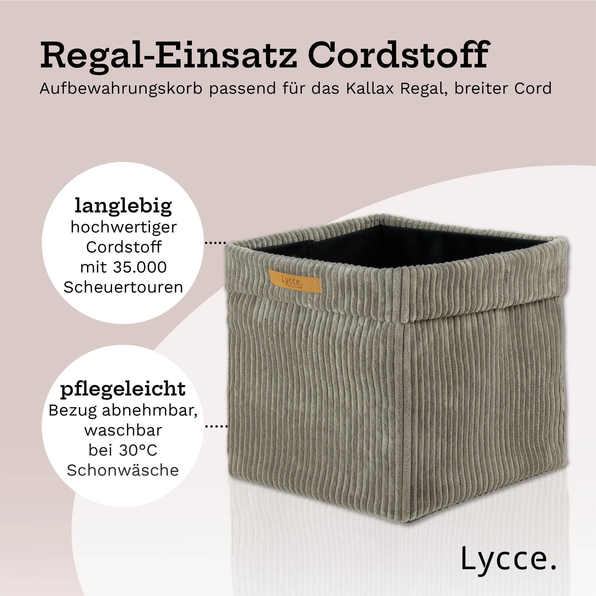 Lycce Regalkorb Kallax Boxen Cord 2er Set taupe, Aufbewahrungsbox faltbar 3 günstig online kaufen