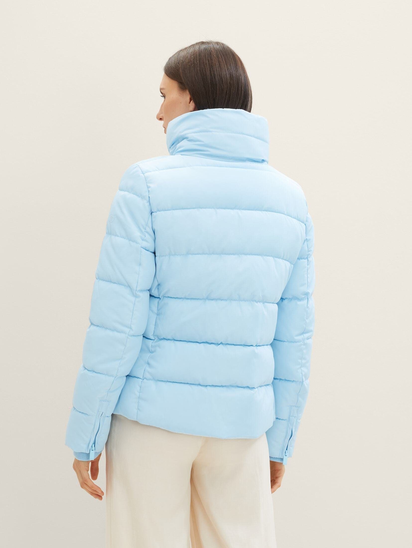 light recyceltem Steppjacke Polyester TOM blue Puffer-Jacke mit TAILOR cloudy