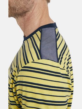 Jan Vanderstorm T-Shirt LINOR mit Schulterpassen in Kontrast