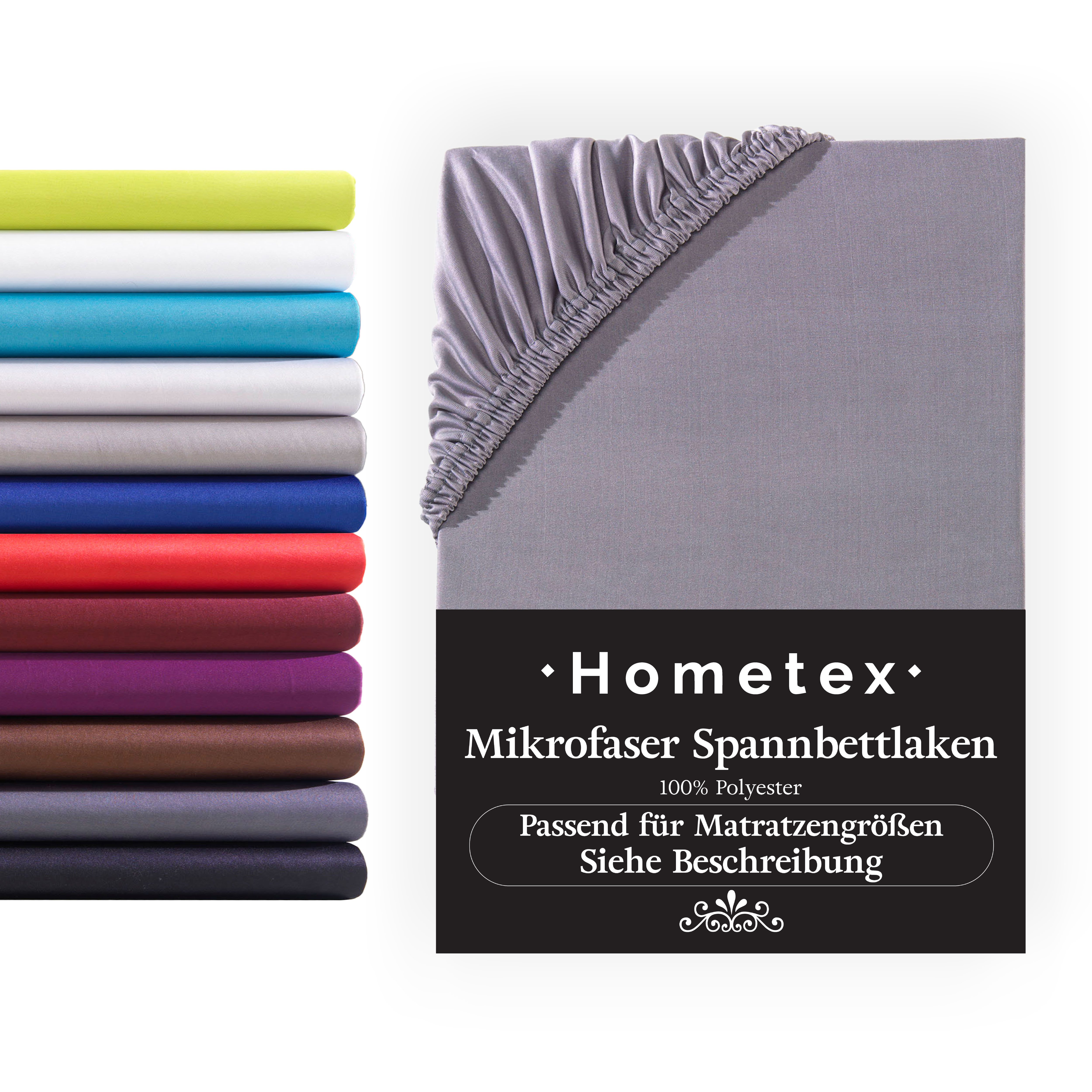 Hometex Premium Textiles Spannbettlaken Mikrofaser Spannbettlaken, günstig online kaufen
