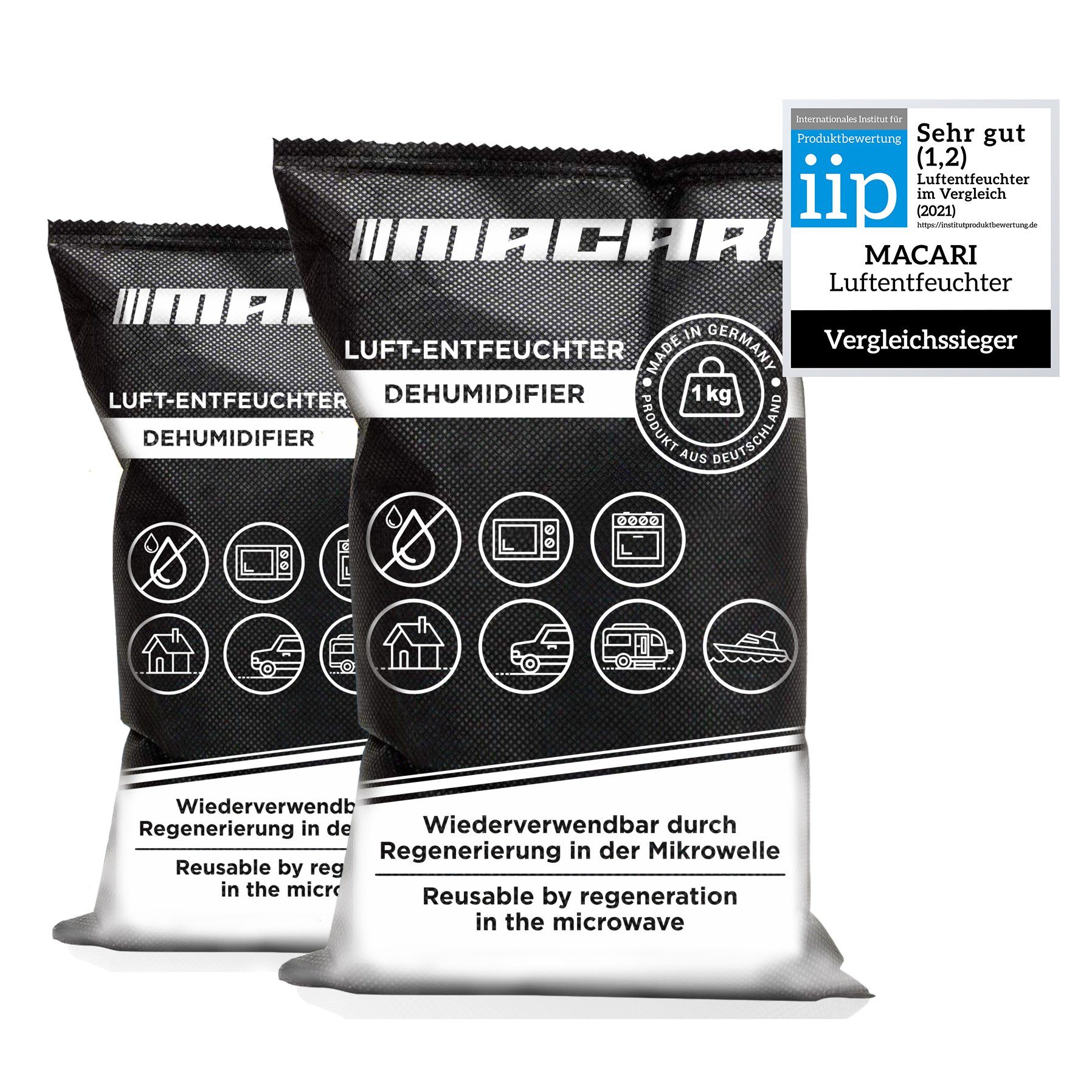 Macari Luftentfeuchter Vergleichssieger 2021-Luftentfeuchter Auto 1 kg Auto günstig online kaufen