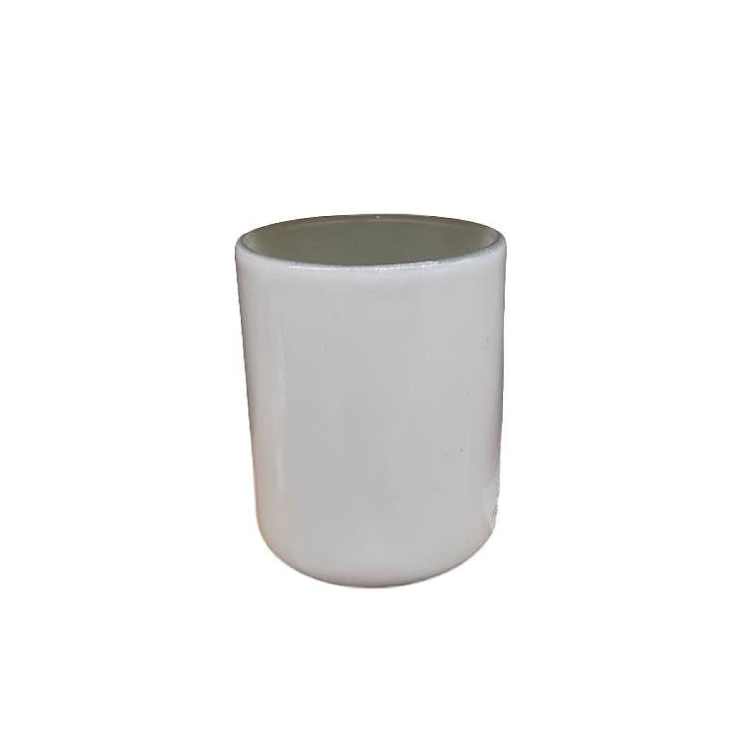 DekoTown Kerzenhalter Teelichthalter aus Glas in Weiß 8cm, 10 St.
