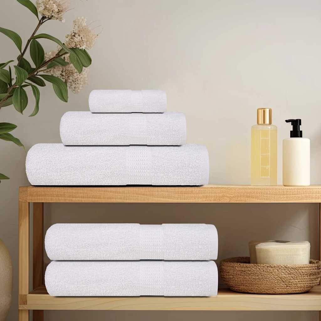 vidaXL Handtuch Waschlappen 10 Stk. Weiß günstig online kaufen