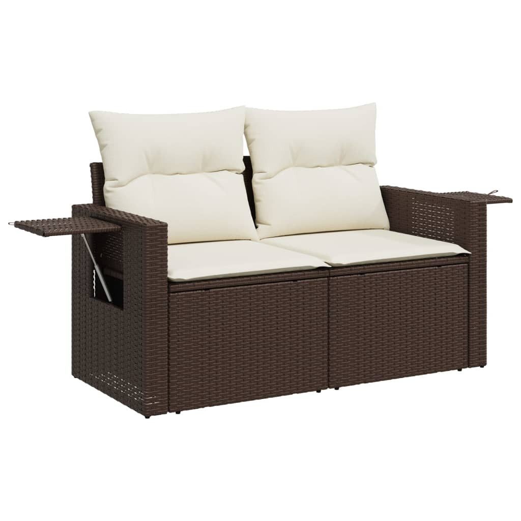 vidaXL Loungesofa Gartensofa mit Kissen 2-Sitzer günstig online kaufen