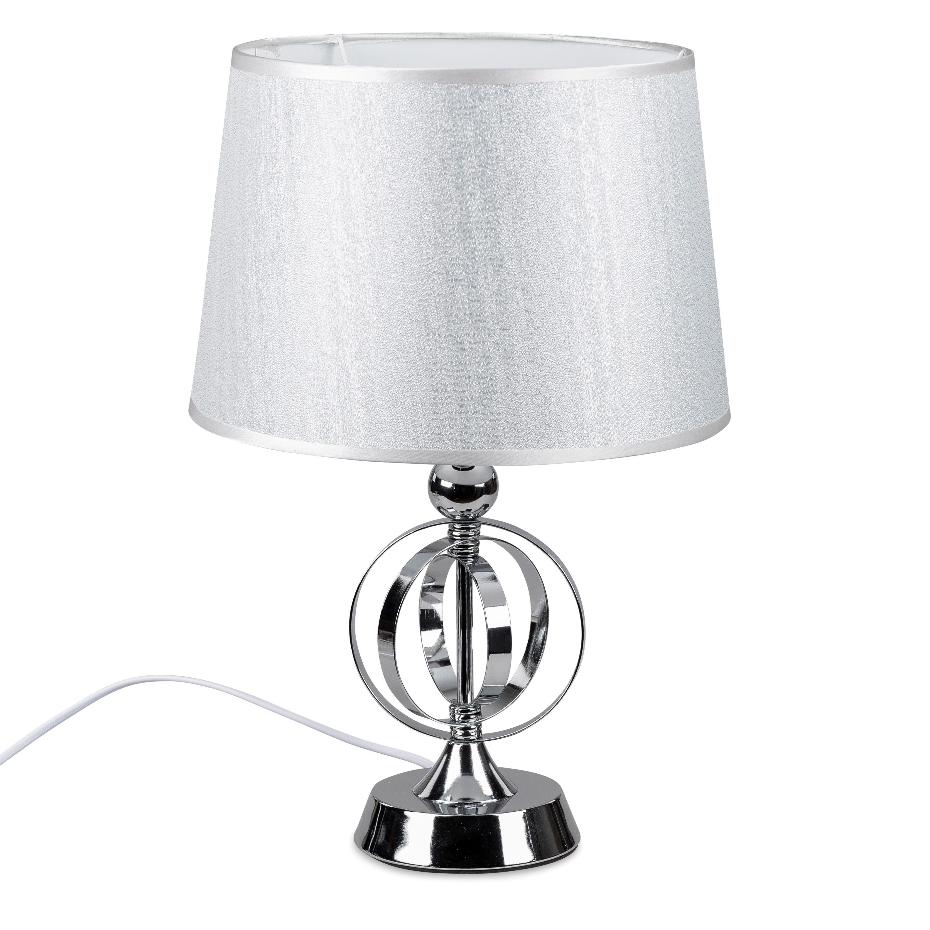 formano Nachttischlampe Kreisen, Farbe: Silber, Motiv: Kreise